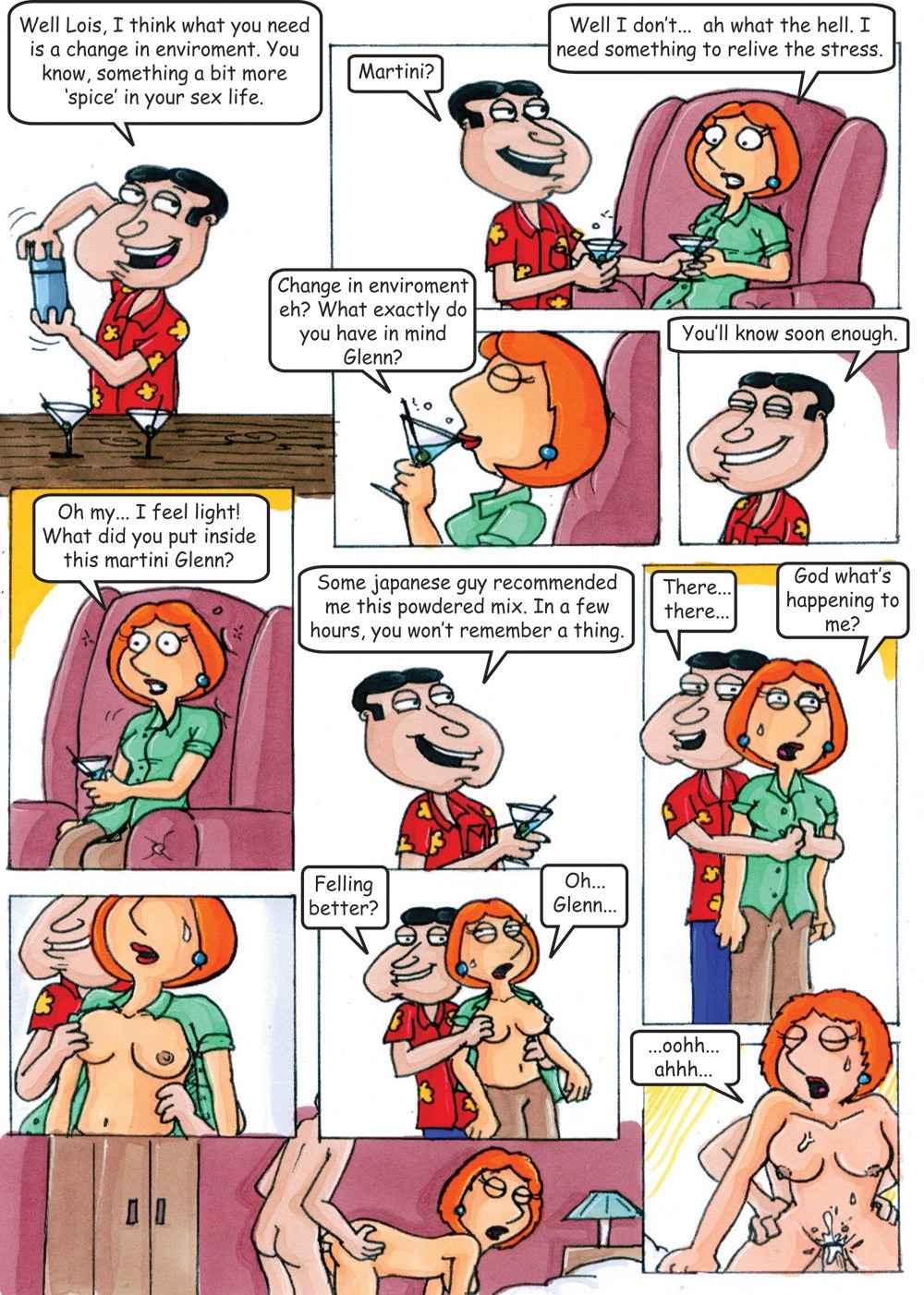 1boy 1girls 2d all_fours artist_request comic completely_nude dialogue doggy_style english_dialogue english_text family_guy female female_penetrated glenn_quagmire human lois_griffin male male_penetrating male_penetrating_female nude nude_female nude_male penetration rule34 sex straight tagme talking text
