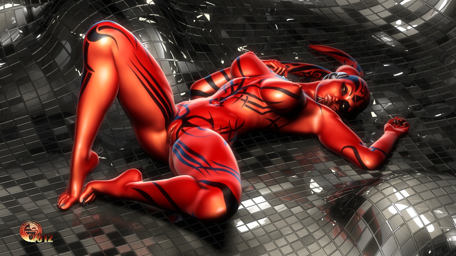 16:9 2012 5_fingers 5_toes alien alien_humanoid areola bare_breasts barefoot big_breasts biped black_fingernails black_nails black_toenails breasts clitoris colored_nails crotch_lines dark_theme darth_talon darthhell e621 feet female fingernails fingers front_view genitals glistening hairless hi_res humanoid humanoid_feet lekku_(anatomy) looking_at_viewer lying markings nails navel nipples not_furry nude on_back plantigrade pose pseudo_hair raised_heel red_areola red_body red_nipples red_skin red_vulva solo spread_legs spreading star_wars tattoo thick_thighs toenails toes twi'lek ventral_groove vulva widescreen