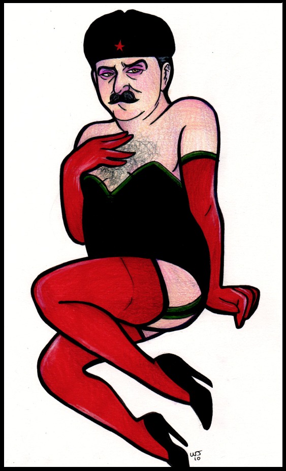 1boy crossdressing decadentdeath femboy joseph_stalin male male_only real_person rule34 tagme trap