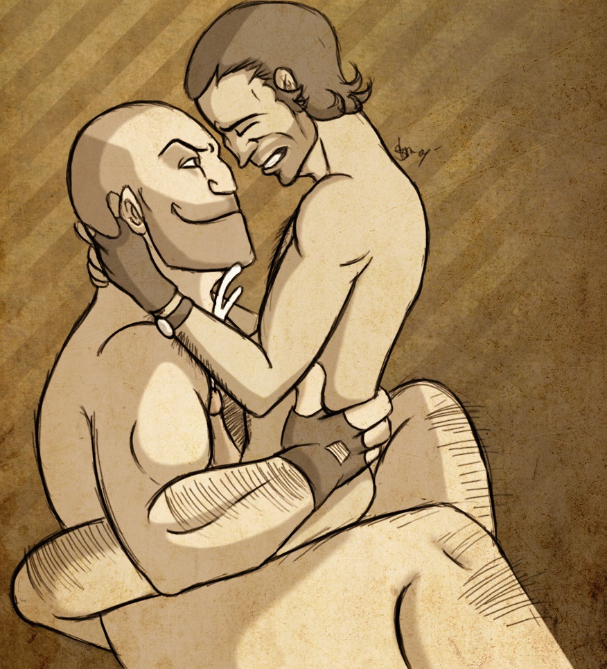 2boys 2d heavy_(team_fortress_2) heavy_weapons_guy human human_male human_only male male_only rule34 sniper_(team_fortress_2) tagme team_fortress_2 yaoi