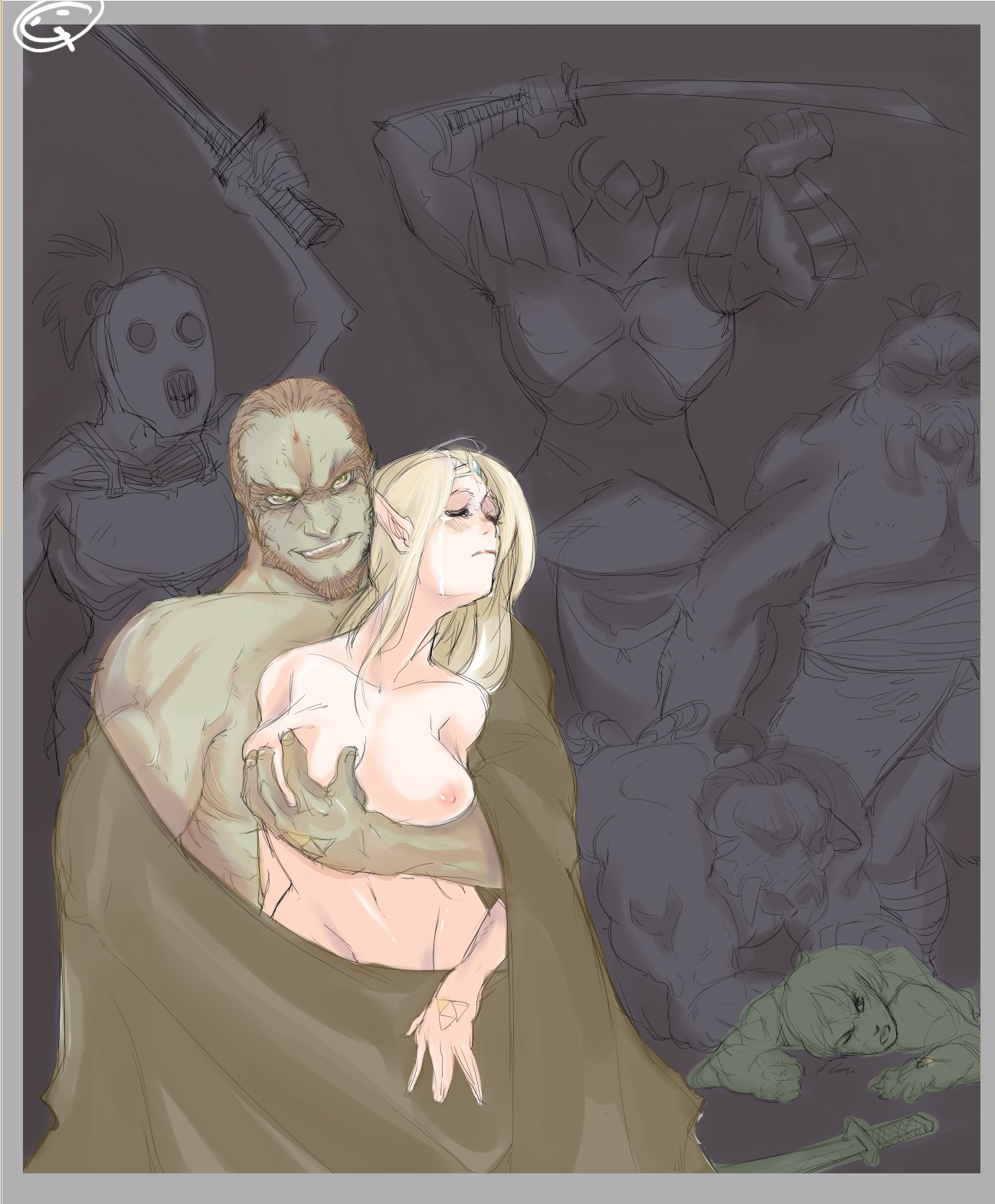 female ganondorf gettergogo link nintendo princess_zelda rape redead rule34 straight_hair the_legend_of_zelda triforce villain_on_heroine