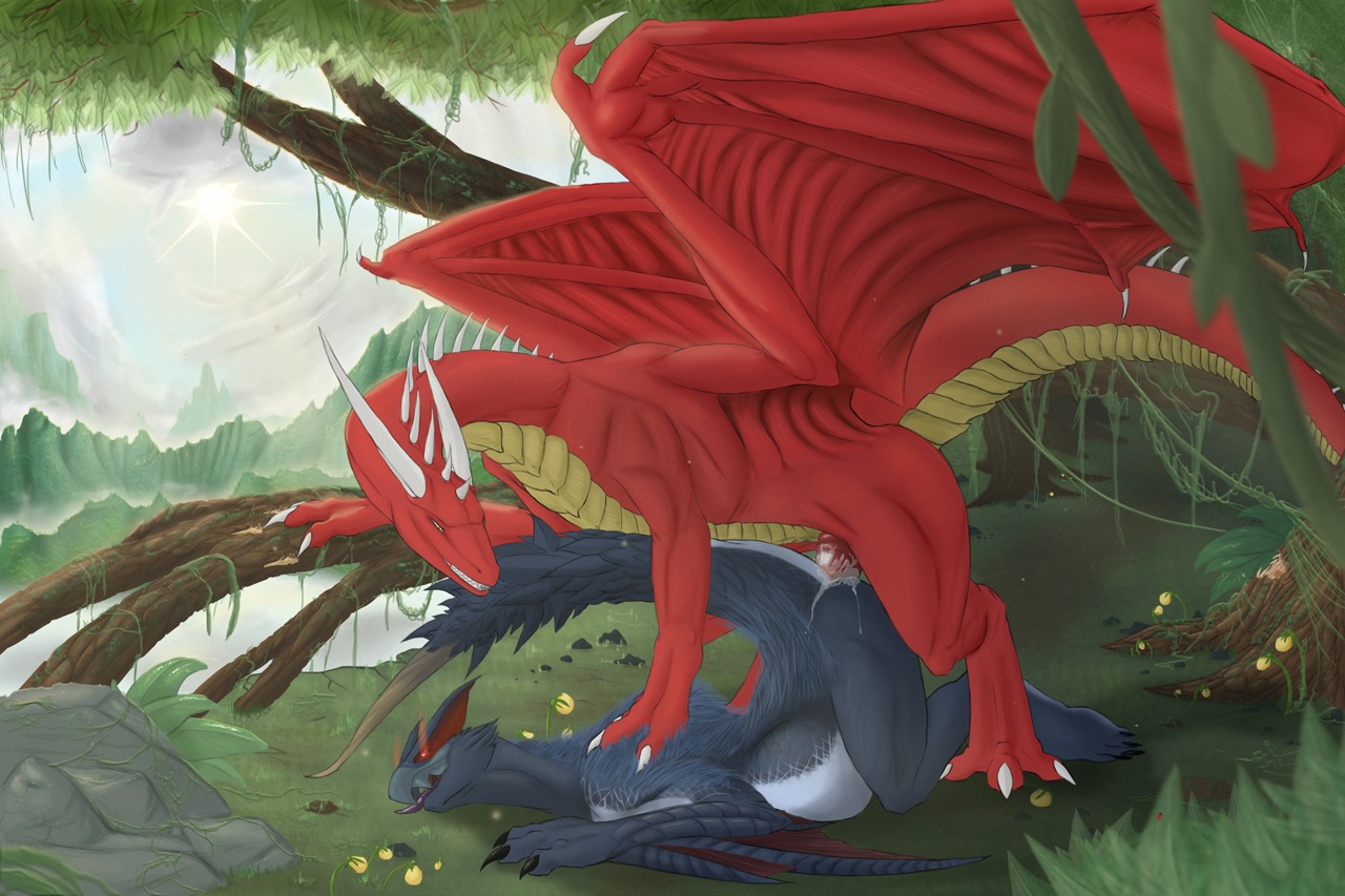 2011 anal anal_penetration belly big_belly bodily_fluids capcom cum cum_in_ass cum_inflation cum_inside detailed_background dragon duo e621 erection european_mythology excessive_cum excessive_genital_fluids female female_penetrated feral feral_on_feral flying_wyvern forest from_behind_position genital_fluids genitals inflation jerbie male male/female male_penetrating male_penetrating_female membrane_(anatomy) membranous_wings monster_hunter mythological_creature mythological_scalie mythology nargacuga nature nude outside overweight penetration penis pinned plant raised_tail scalie sex tail thick_tail tree western_dragon wings wood wyvern