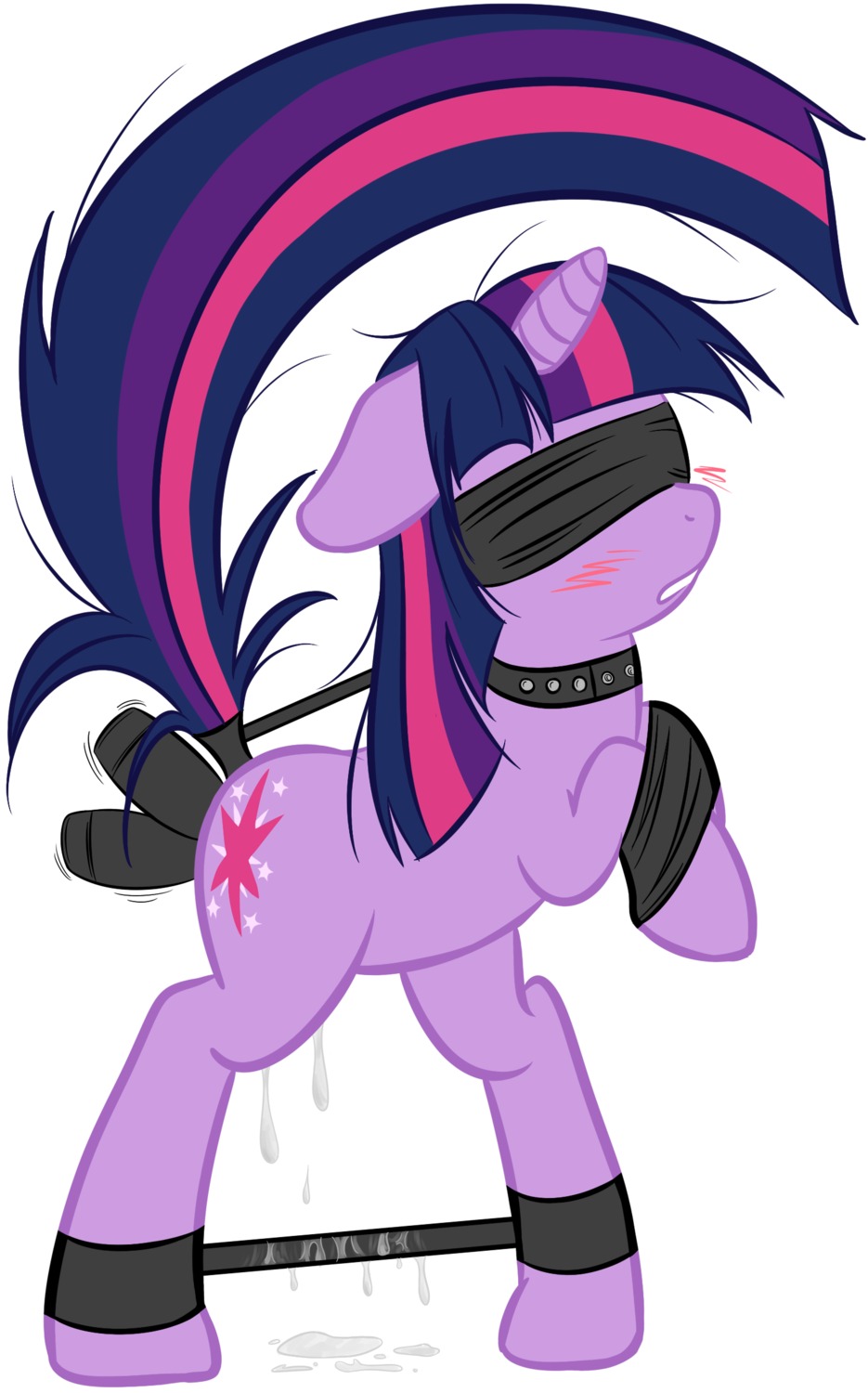 blindfold blush bondage bound collar dildo equine female feral friendship_is_magic furry helpless horse my_little_pony pony pussy pussy_juice rule34 smooth_skin spreader_bar tagme tail tail_wrap twilight_sparkle_(mlp) unicorn vulnerable