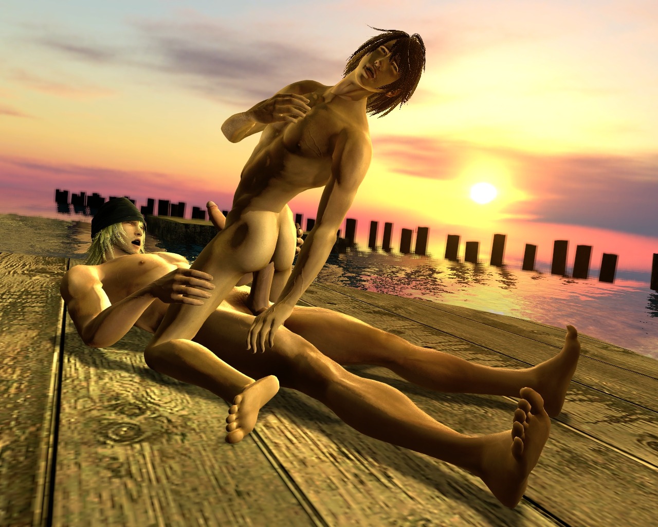 2boys 3d anal final_fantasy final_fantasy_xiii final_fantasy_xiii-2 gay male male_only noel_kreiss nude penis rule34 sex snow_villiers tagme yaoi