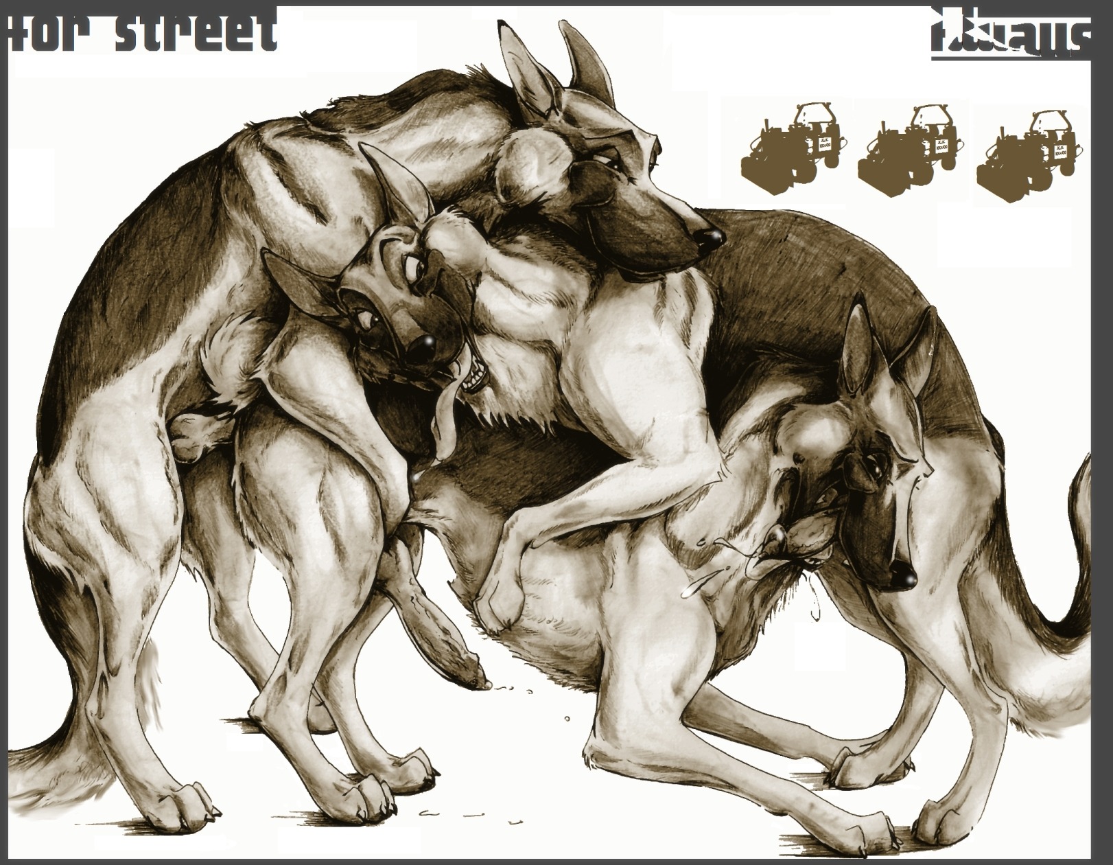 anal anal_penetration animal_genitalia animal_penis bodily_fluids butt canid canine canine_genitalia canine_penis canis cum domestic_dog e621 erection eyes_closed fellatio feral feral_on_feral fur genital_fluids genitals german_shepherd group group_sex happy happy_sex herding_dog hi_res klaus_doberman knot licking male male/male male_penetrated male_penetrating male_penetrating_male mammal oral pastoral_dog penetration penile penis penis_lick sex sideways_oral spitroast streetdog tail threesome tongue tongue_out trio