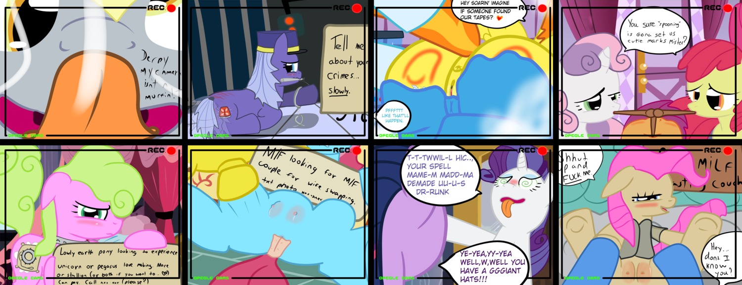 2012 absurd_res apple_bloom_(mlp) cutie_mark cutie_mark_crusaders_(mlp) daisy_(mlp) derpy_hooves_(mlp) e621 earth_pony english_text equid equine female feral friendship_is_magic fur group hair hasbro hi_res horn horse male male/female mammal mayor_mare_(mlp) membrane_(anatomy) membranous_wings mr._cake_(mlp) mrs._cake_(mlp) multicolored_hair multiple_images my_little_pony mythological_creature mythological_equine mythology pony presenting purple_body purple_fur purple_hair rarity_(mlp) recording scootaloo_(mlp) sex soarin_(mlp) spitfire_(mlp) sweetie_belle_(mlp) teasing teats text tiarawhy twilight_sparkle_(mlp) two_tone_hair unicorn vaginal video_call wings wonderbolts_(mlp) young young_feral