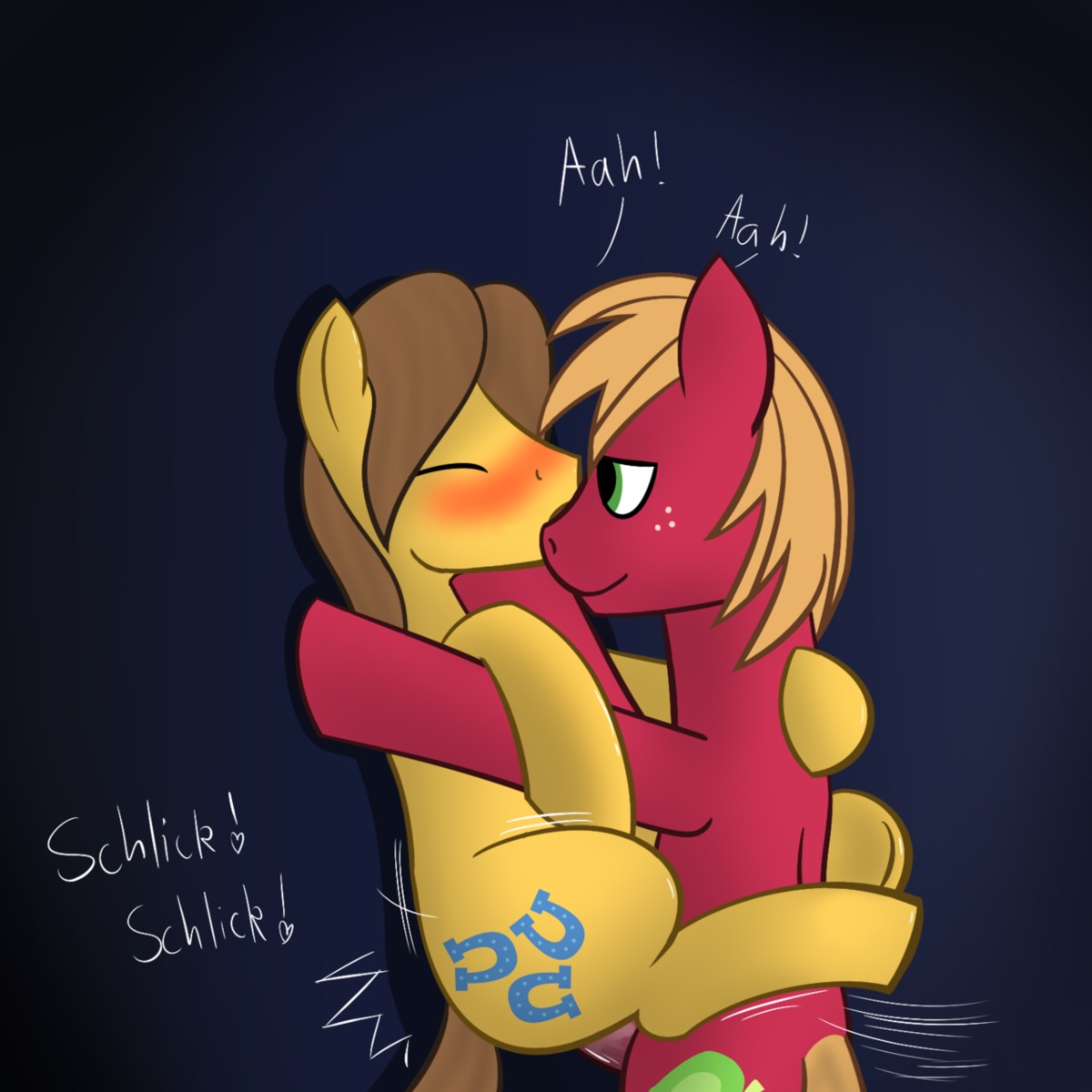 big_macintosh_(mlp) caramel_(mlp) earth_pony equine friendship_is_magic horse male male_only my_little_pony pony rule34 sawsta smooth_skin