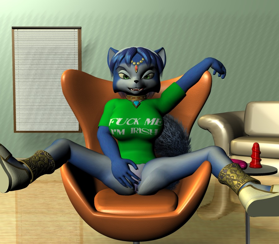 3d anthro female female_only fox fur furry krystal rule34 solo star_fox tagme