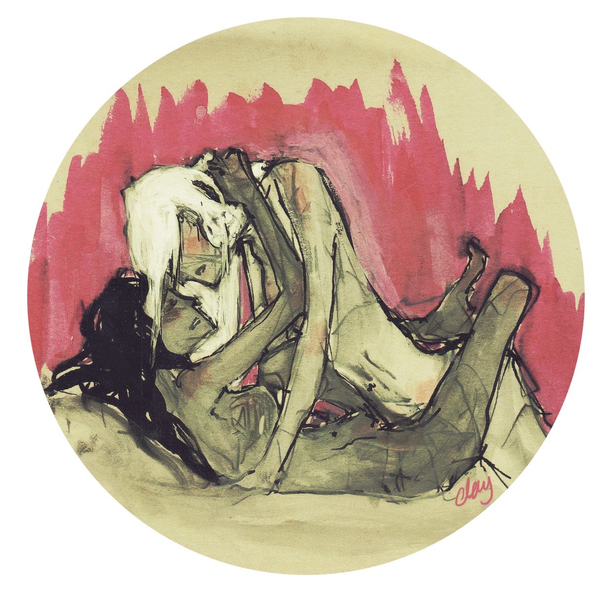 2girls artist_request brittany_pierce female glee_(tv_series) human pointy_chin rule34 santana_lopez teenage_female yuri