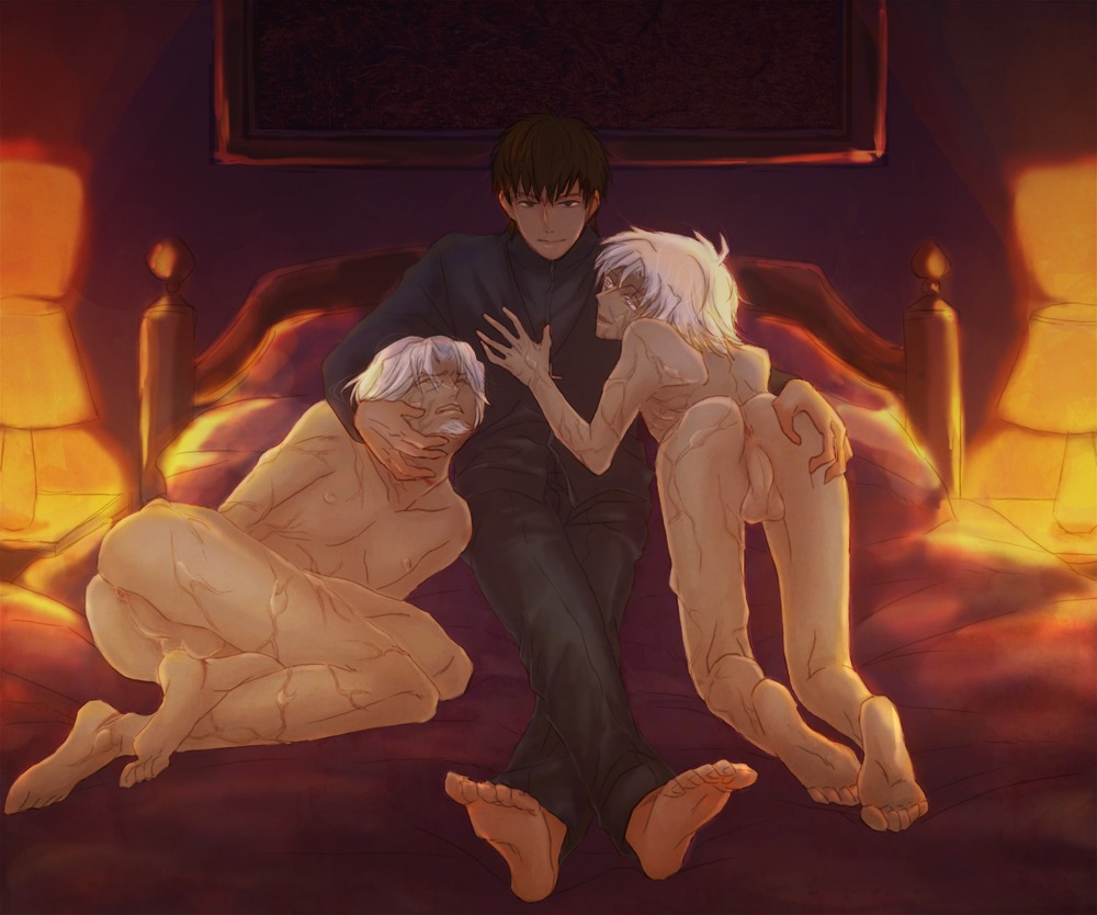 fate/stay_night fate/zero fate_(series) kariya_matou kirei_kotomine male male_focus male_only multiple_boys multiple_males multiple_penises penis rule34 tagme yaoi