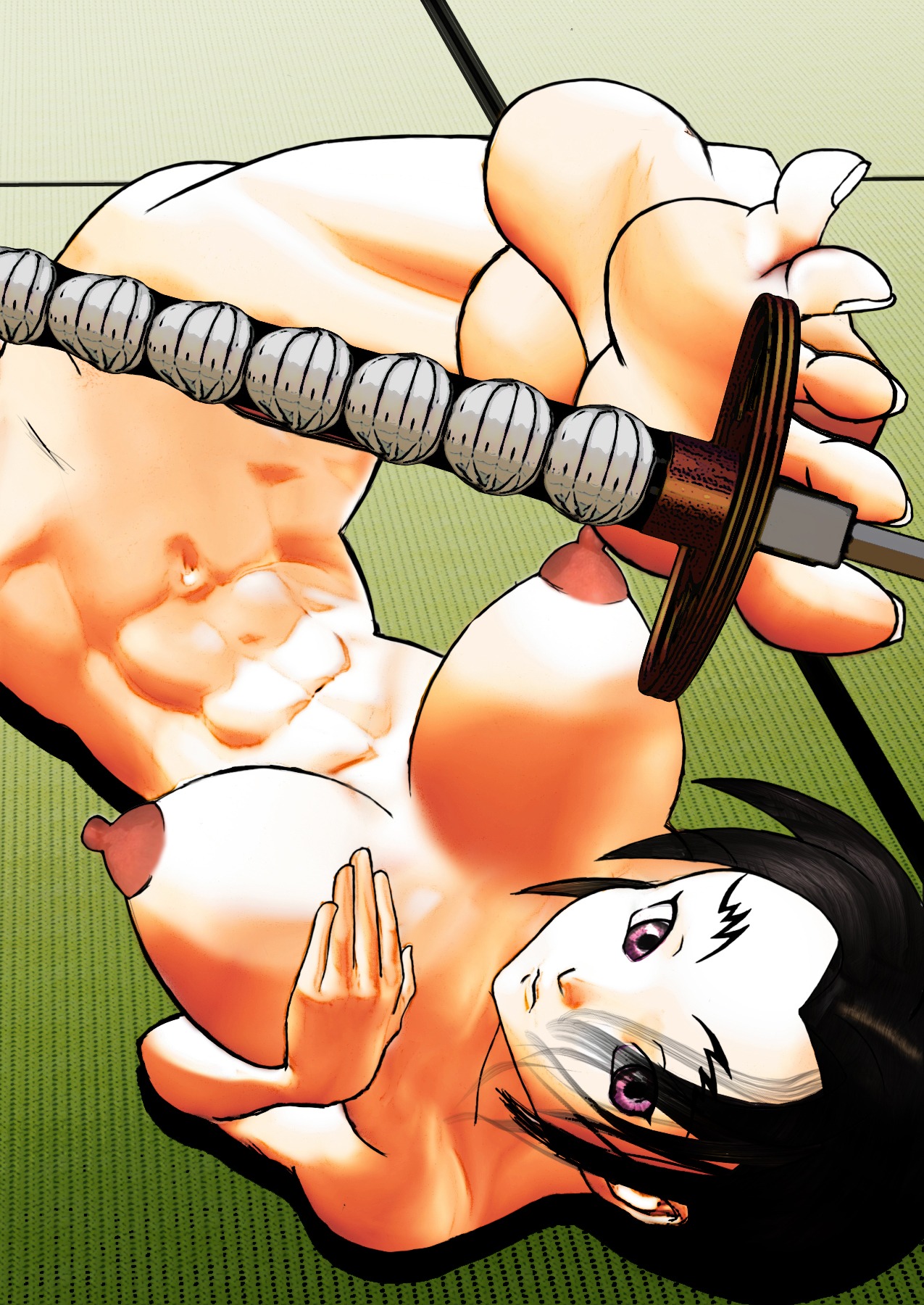 1girls female female_only history's_strongest_disciple_kenichi rule34 shigure_kousaka solo