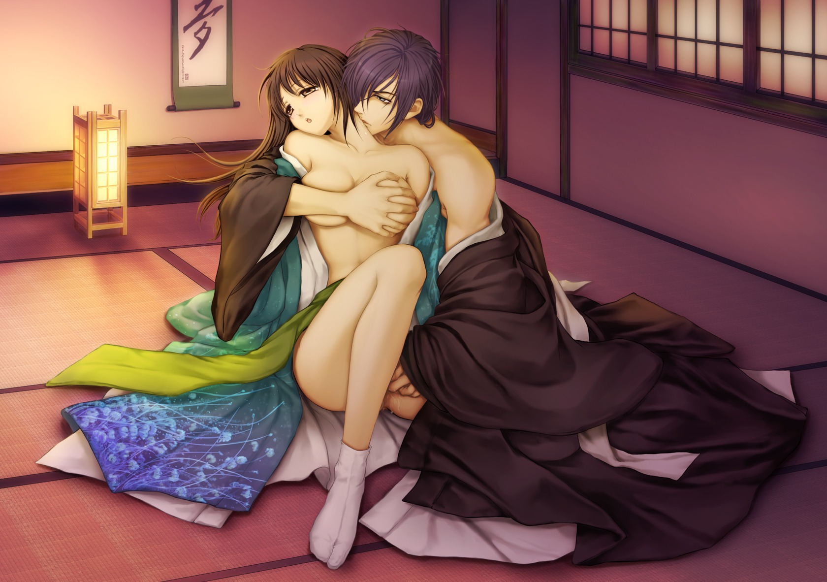 female hakuouki_shinsengumi_kitan rule34 saitou_hajime tagme yukimura_chizuru