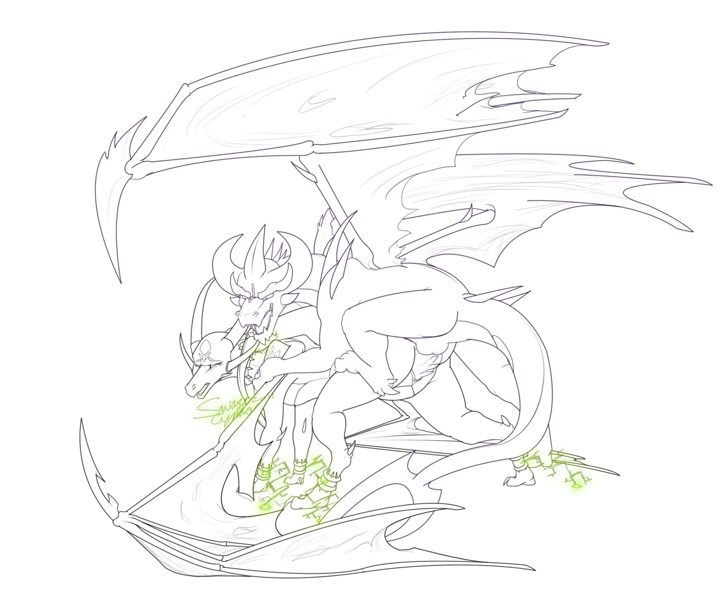 annoying_watermark cynder cynder-the-dragon dragon female male malefor markings penis pussy rule34 scalie sex spyro_the_dragon tagme wings