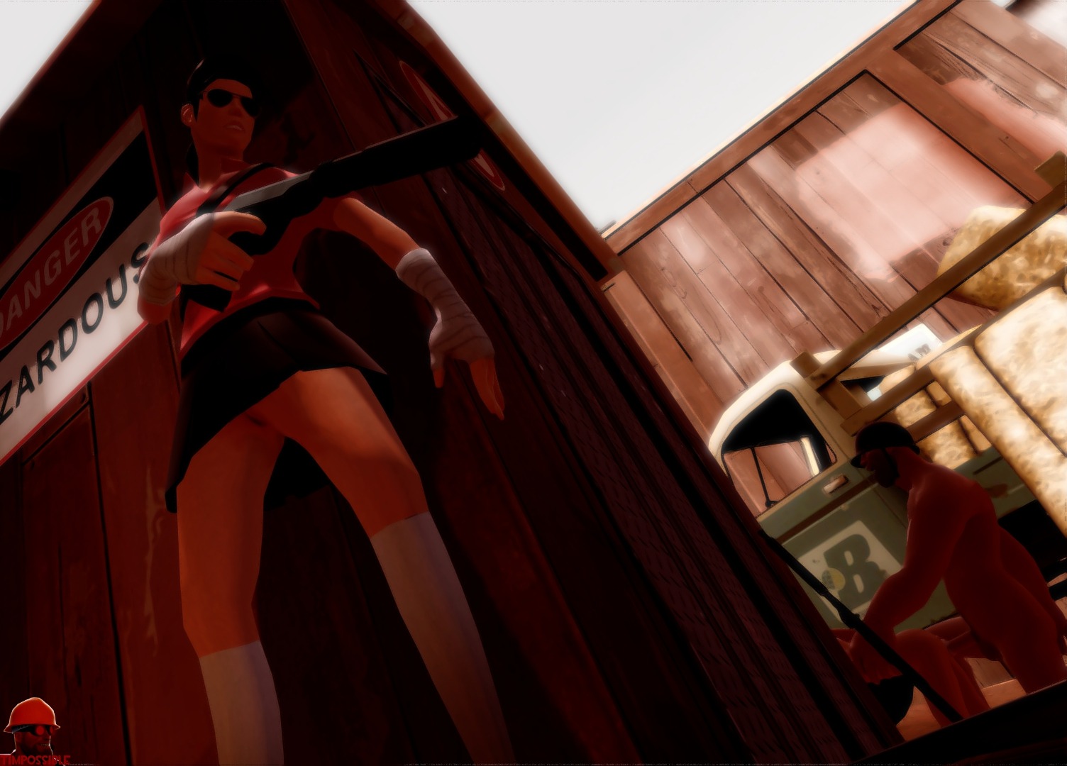 1girls 3d being_watched female femscout garry's_mod human human_female human_only male rule34 rule_63 scout_(team_fortress_2) sex soldier_(team_fortress_2) straight team_fortress_2 timpossible