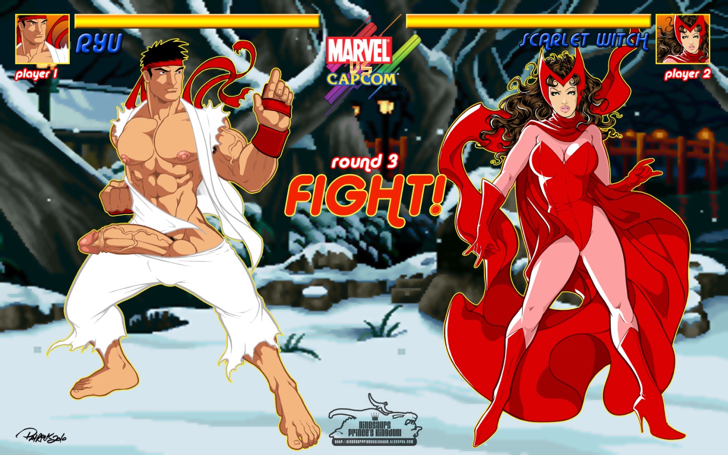 avengers capcom color crossover female fighting_stance foreskin health_bar human male marvel marvel_comics marvel_vs._capcom muscles mutant_(marvel) patrick_fillion penis rule34 ryu_(street_fighter) scarlet_witch straight_hair street_fighter uncircumcised wanda_maximoff x-men