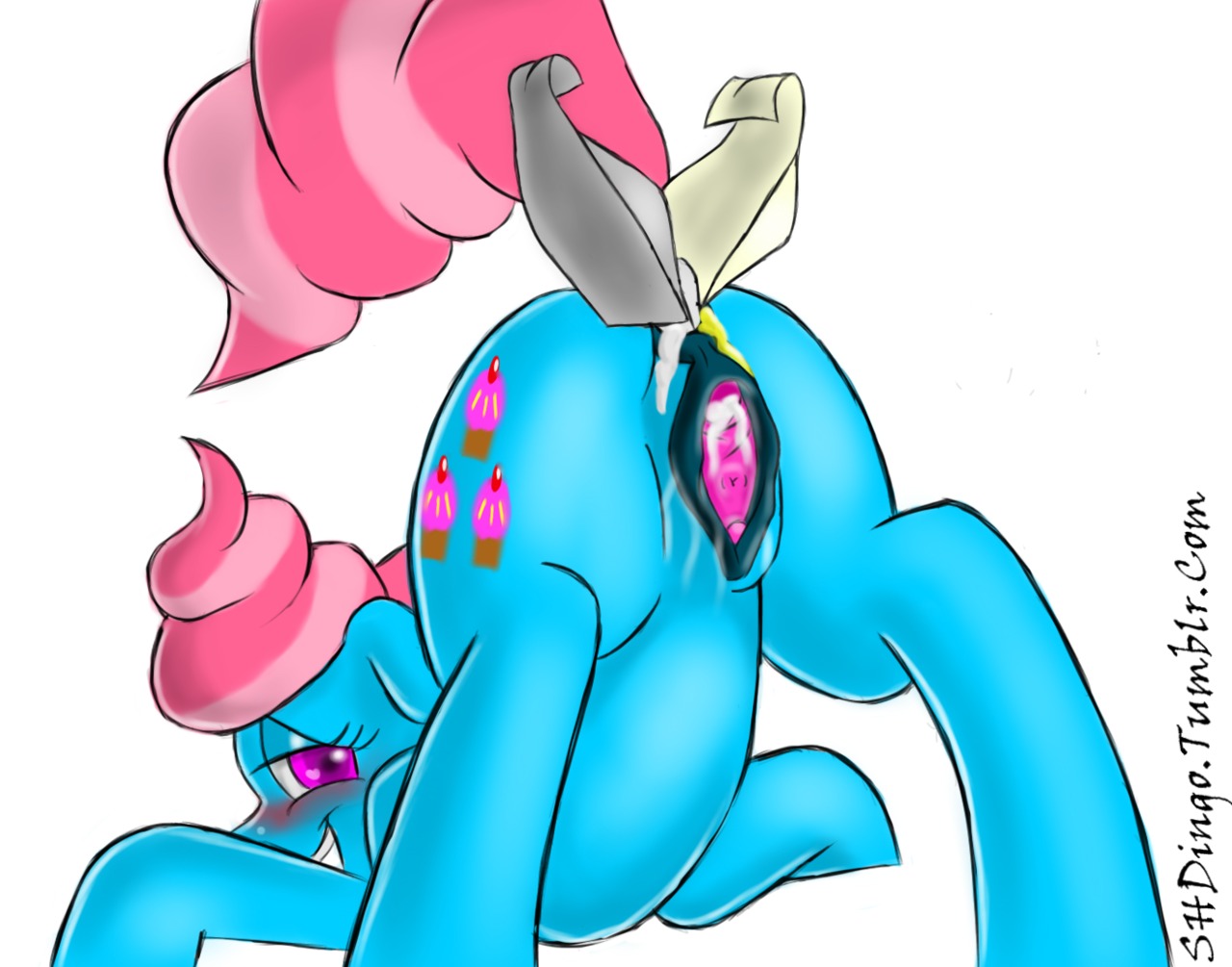 2012 anal anal_penetration ass_up bent_over blue_body blue_fur blush butt clitoris cutie_mark e621 earth_pony equid equine female feral food food_fetish food_play friendship_is_magic fur gaping gaping_vagina genitals hair hasbro horse improvised_dildo improvised_sex_toy looking_at_viewer looking_back mammal mrs._cake_(mlp) multicolored_hair my_little_pony penetration pink_eyes pony presenting presenting_hindquarters shdingo simple_background solo two_tone_hair vulva white_background