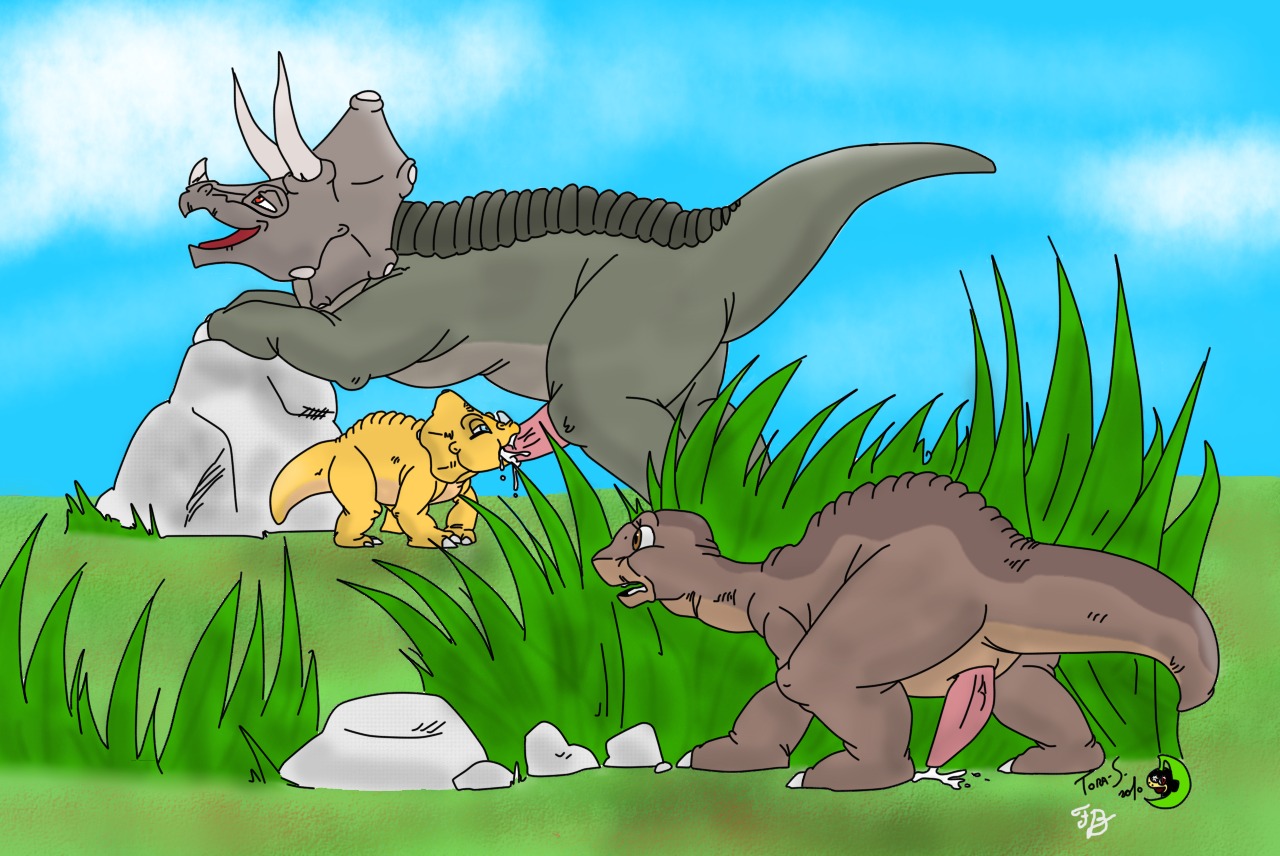 1girls 2010 2boys big_penis cera dinosaur duo erection fellatio female feral feral_on_feral littlefoot male penis precum reptile rule34 scalie sex size_difference spying the_land_before_time topsy voyeur