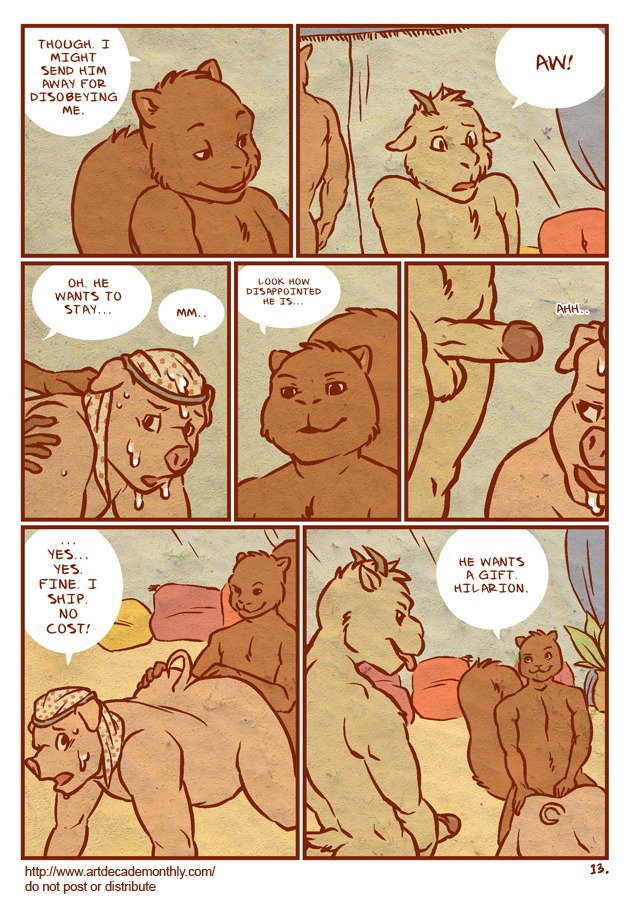 anal anal_fingering anthro artdecade balls bovid caprine comic dialogue digital_media_(artwork) do_not_distribute domestic_pig e621 english_text erection fingering genitals goat greek group harem humanoid_genitalia humanoid_penis male male/male male_penetrated male_penetrating male_penetrating_male mammal multiple_scenes penetration penis rodent sciurid sex slightly_chubby suid suine sus_(pig) tail text tree_squirrel url