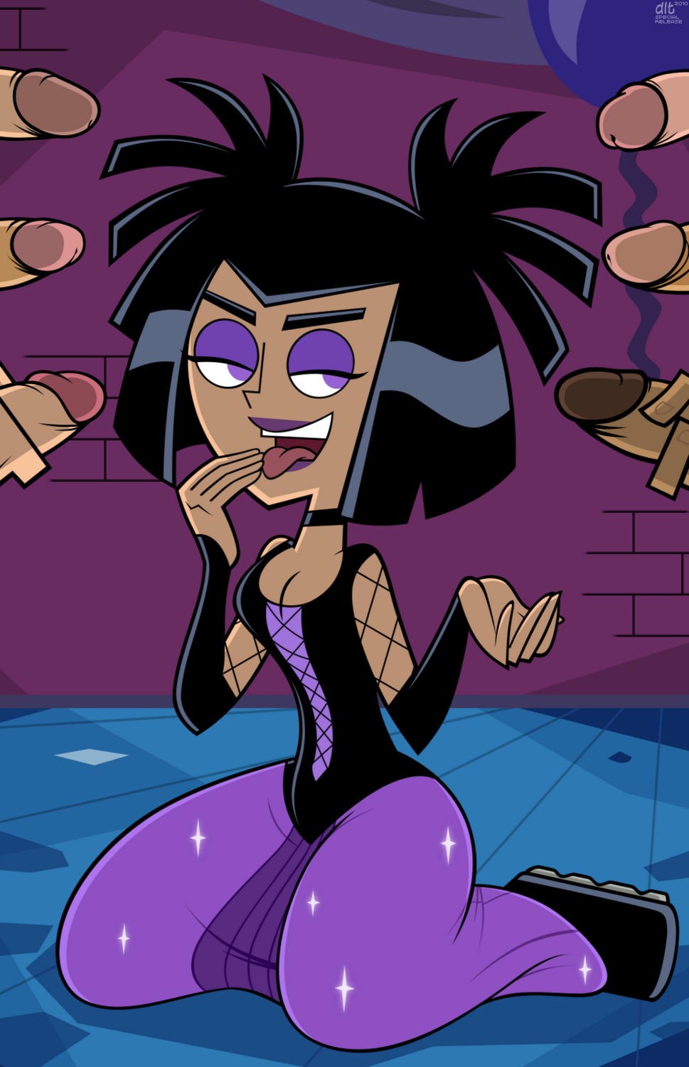 accurate_art_style danny_phantom dlt dress female human imminent_cumshot male multiple_boys multiple_males multiple_penises netorare oral partial_male penis precum prom_dress rule34 sam_manson straight straight_hair tongue tongue_out