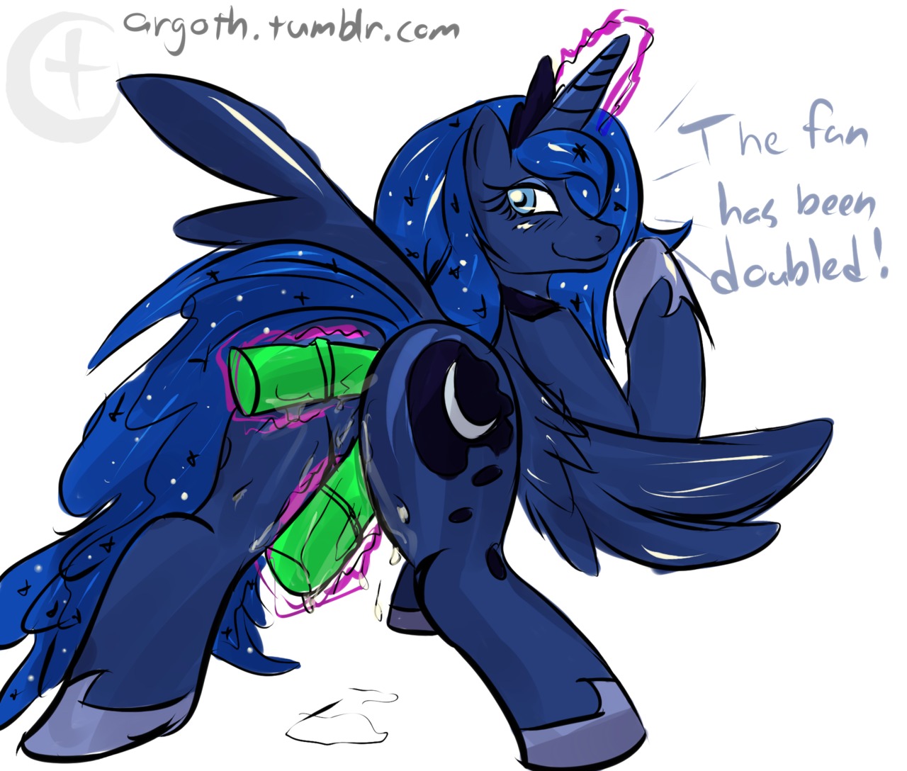 alicorn equine female feral friendship_is_magic horse my_little_pony pony princess_luna_(mlp) rule34 smooth_skin tagme tail