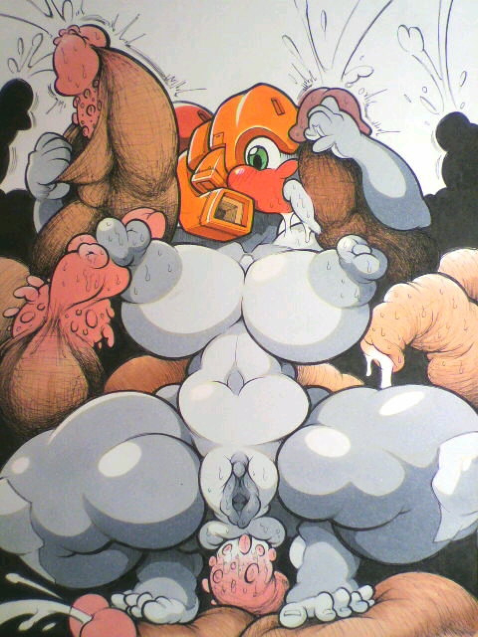 2011 3:4 anal anal_penetration anus big_anus big_breasts big_butt bodily_fluids breast_expansion breasts butt cum cum_in_ass cum_inside cybernetics cyborg e621 erect_nipples erection expansion feet female foreskin foreskin_play foreskin_pull genital_fluids genitals green_eyes group hi_res hitoshi_kusano huge_anus huge_breasts huge_butt huge_penetration humanoid humanoid_genitalia humanoid_penis licking looking_at_viewer machine male male/female nipples not_furry nude oral orgasm penetration penile penis penis_lick proxy_(pizzacat) robot sex simple_background solo_focus spread_legs spreading stirrup_(marking) thick_thighs tongue tongue_out vaginal vaginal_fluids vaginal_penetration vulva white_background wide_hips