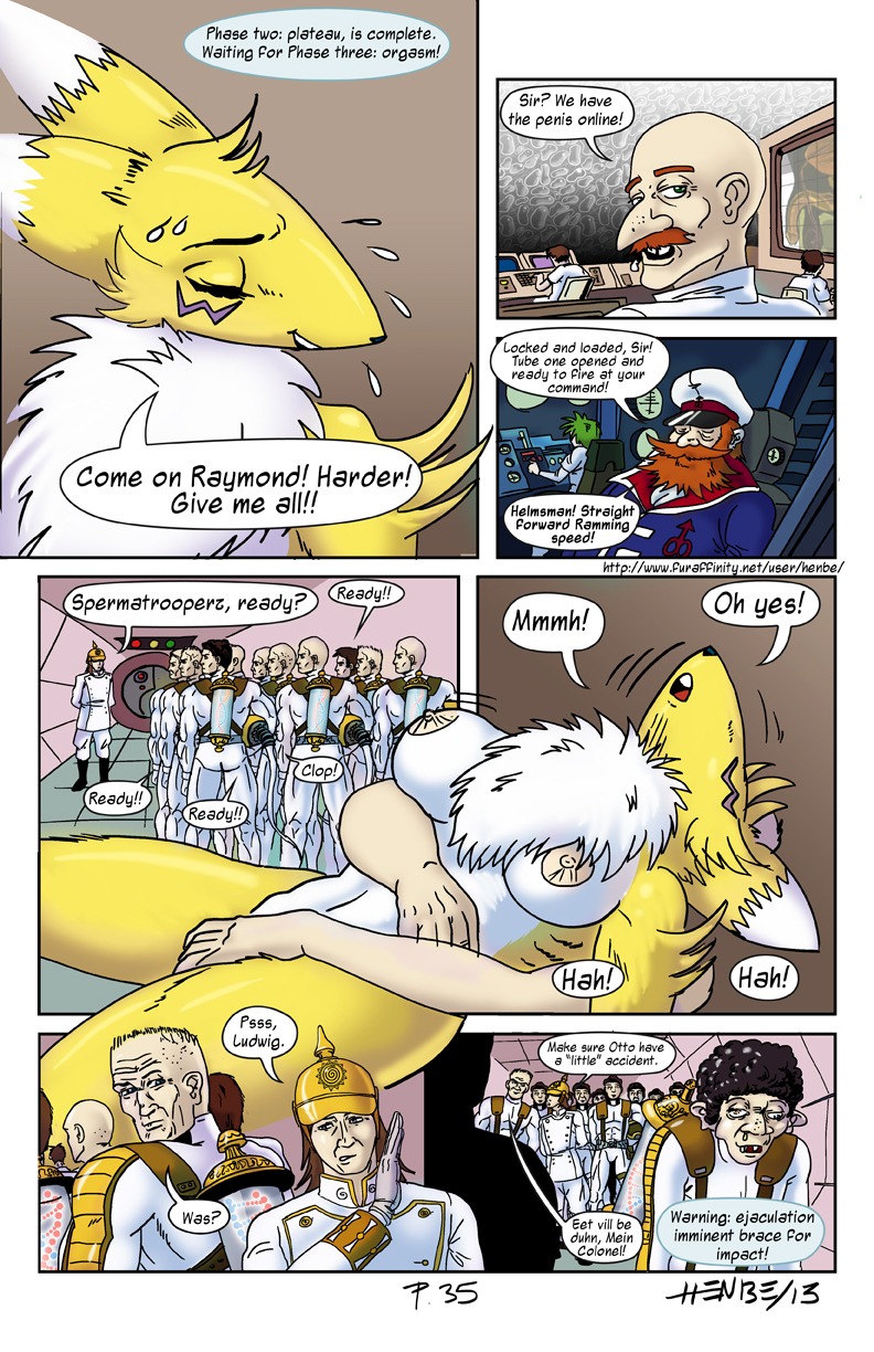 2013 anthro asking asking_another asking_if_ready bandai_namco bed bedroom bodily_fluids breasts canid canine chest_tuft come_on_(interjection) comic command dialogue digimon digimon_(species) digiphilia e621 english_honorific english_text eyes_closed female fur furniture group harder henbe hi_res honorific human humor interjection interspecies male male/female mammal moan name_drop name_in_dialogue nipples nude psst question questioning_tone renamon requesting sex speech_bubble stating_readiness sweat talking_to_another talking_to_partner text tuft vowelless vowelless_vocalization whispering white_body white_fur yellow_body yellow_fur yes-no_question