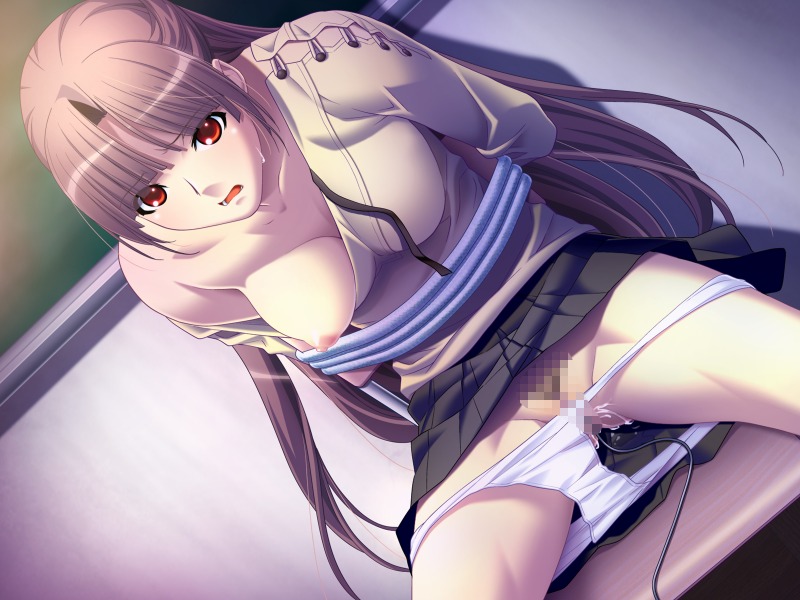 alea asao_ren bangs black_skirt breasts breasts_out brown_hair censored clothes_lift collarbone eroge female female_pubic_hair floating_hair game_cg hair_intakes ino leaning_forward long_hair long_sleeves male male_pubic_hair miniskirt mosaic_censoring nipples official_art open_mouth panties panty_pull pleated_skirt pubic_hair pussy pussy_juice red_eyes restrained rule34 shiny shiny_hair shirt skirt skirt_lift solo sweatdrop underwear very_long_hair vibrator vibrator_cord wavy_mouth white_panties white_shirt
