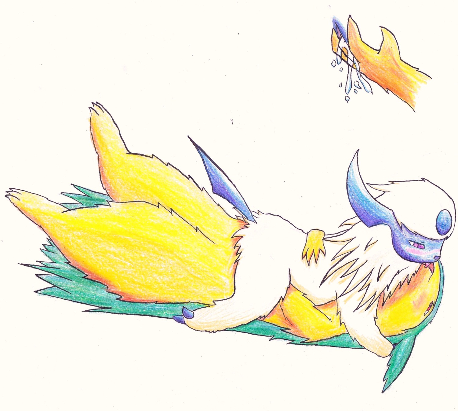 1girls absol ambiguous_gender color female feral fingering fur furry interspecies nintendo pokemon pokemon_(species) pussy rule34 straight_hair typhlosion unknown_gender vulva
