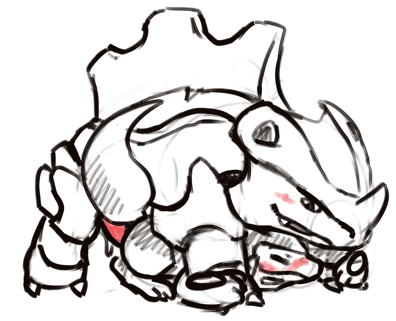 2012 ambiguous_gender haychel male pokemon pokã©mon rhyhorn riolu rule34