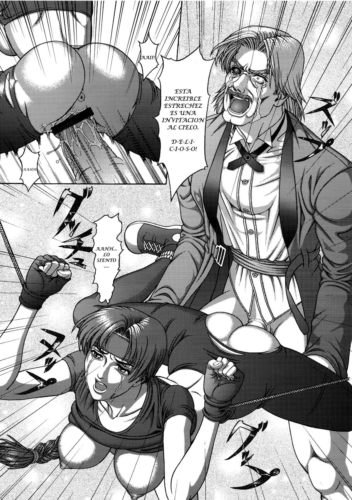 art_of_fighting bar_censor censored defeated female king_of_fighters rugal_bernstein rule34 tagme yuri_sakazaki