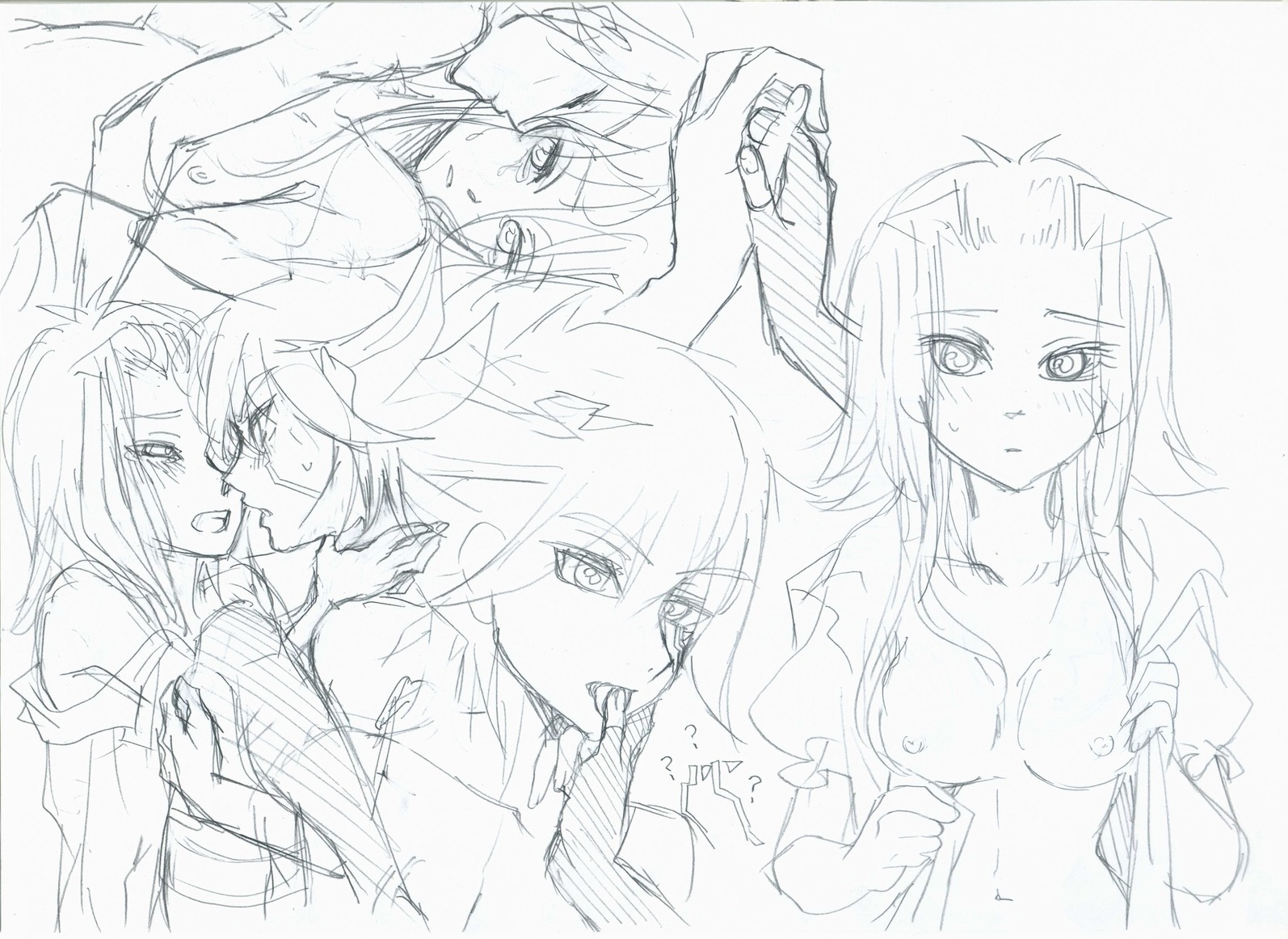 akiza_izinski black_and_white female human monochrome rule34 sex sketch yu-gi-oh! yu-gi-oh!_5d's yusei_fudo