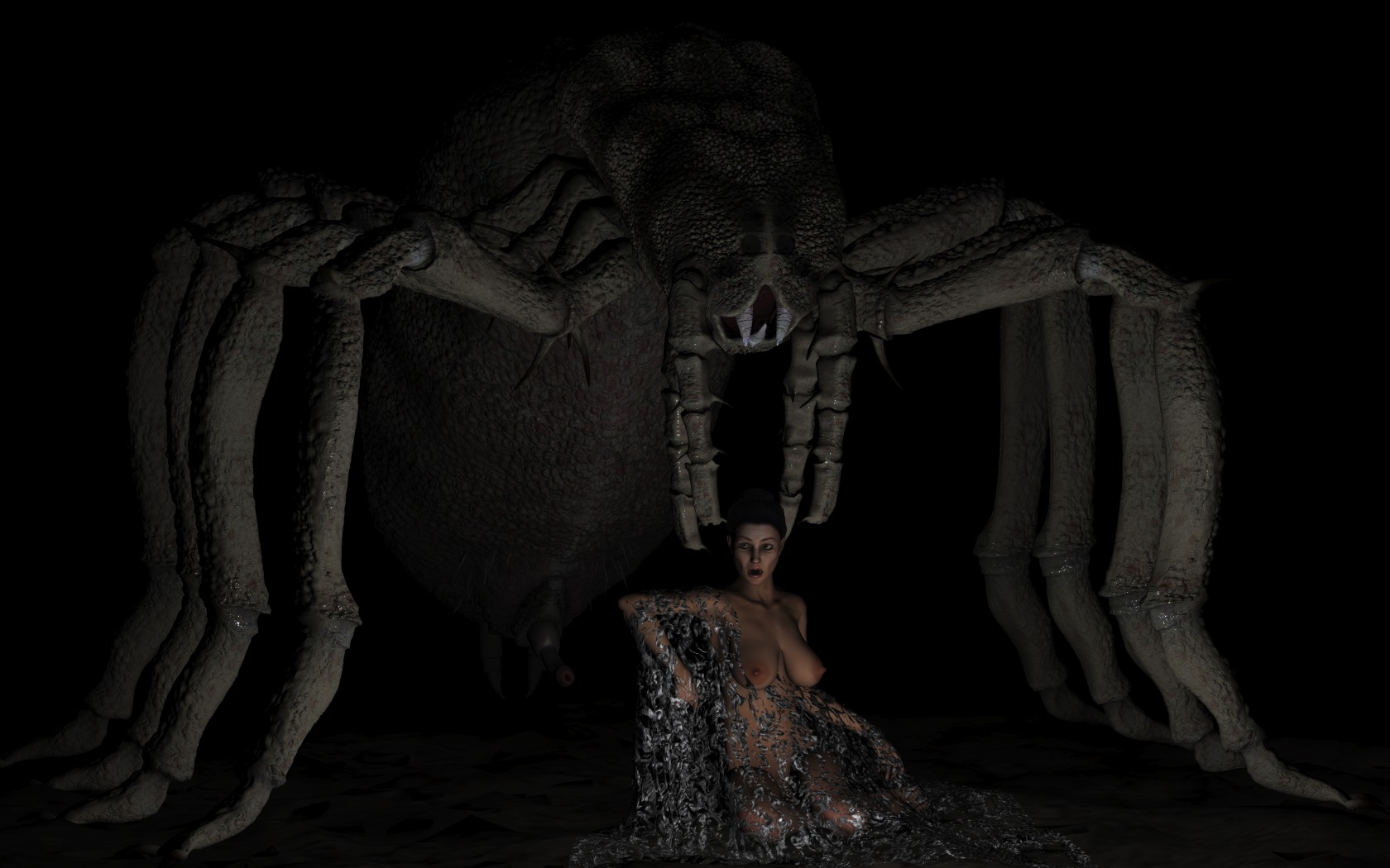3d female human hydrargyrum insects lara_croft lara_croft_(classic) monster rule34 spider tagme tomb_raider tomb_raider_(classic)