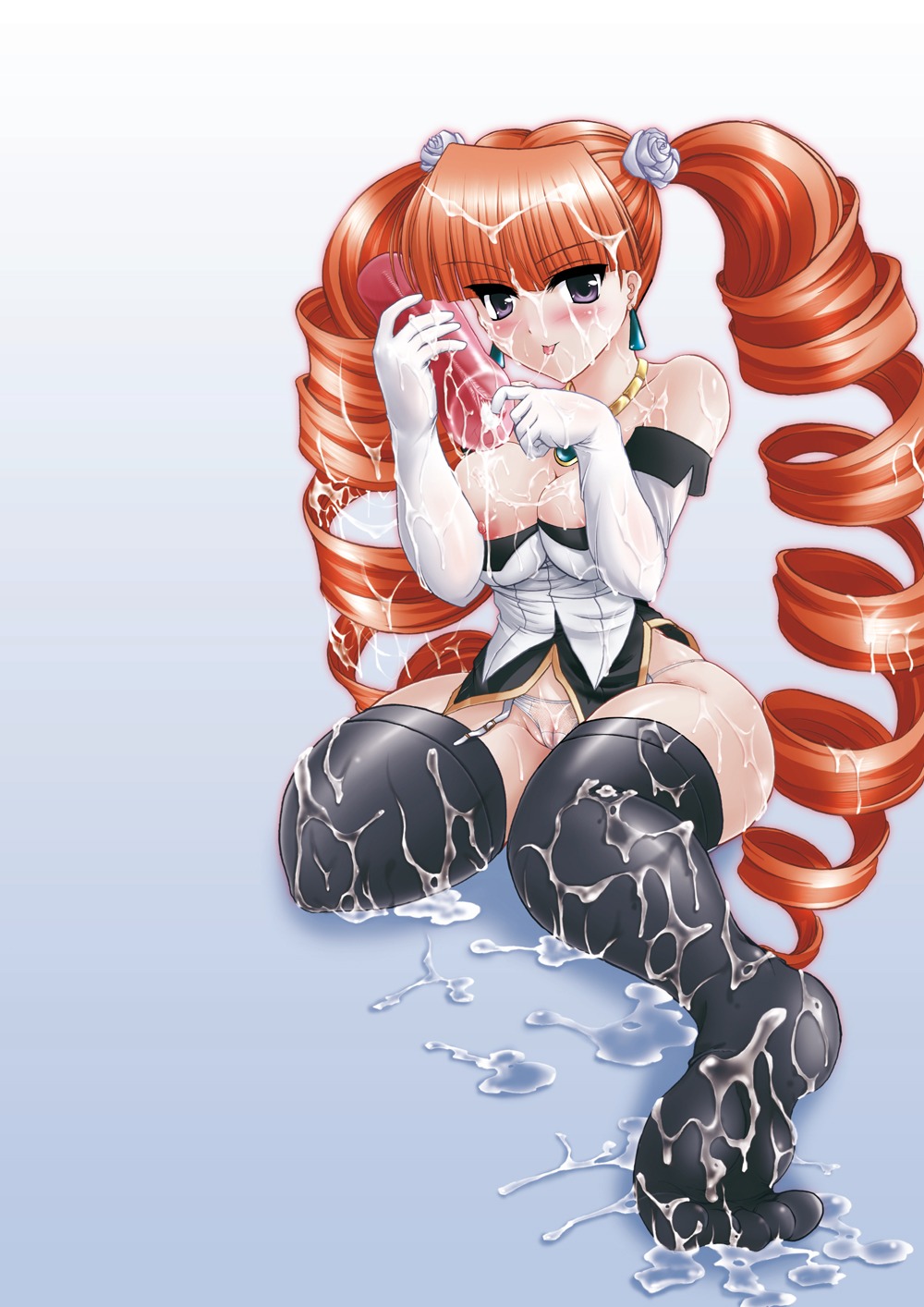 arcana_heart arcana_heart_2 blush breasts cameltoe cum feet female highres panties petra_johanna_lagerkvist pussy rule34 smile underwear