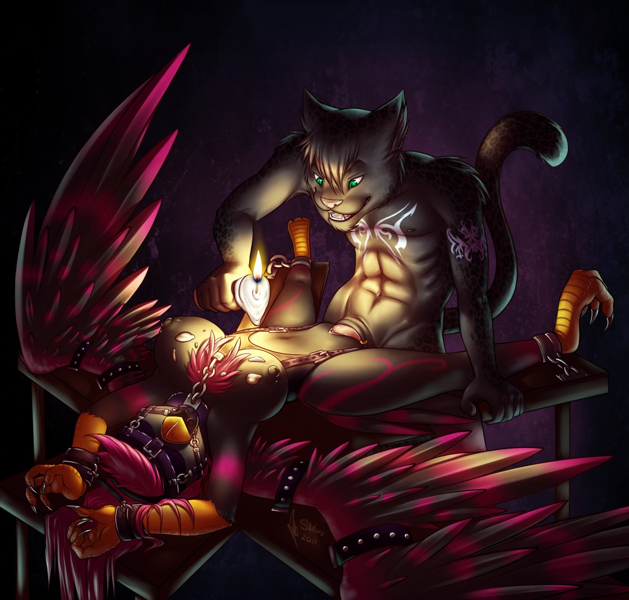 2011 absurd_res anthro anthro_on_anthro arms_above_head astareal_wyrdghost_(character) avian ball_gag bdsm beak big_penis bondage bound breasts candle candle_wax collar dominant dominant_male duo e621 european_mythology feathered_wings feathers feet felid female female_penetrated forced gag gagged genitals greek_mythology helpless hi_res interspecies lying male male/female male_penetrating male_penetrating_female mammal mythological_avian mythological_bird mythological_creature mythological_firebird mythology nipples non-mammal_nipples nude on_back penetration penile penile_penetration penis penis_in_vagina phoenix restrained sex shibara slave spread_legs spreading submissive submissive_female table_lotus_position tail tail_feathers talons tatosi_wyrdghost_(character) toes vaginal vaginal_penetration vulva wax wax_play wings