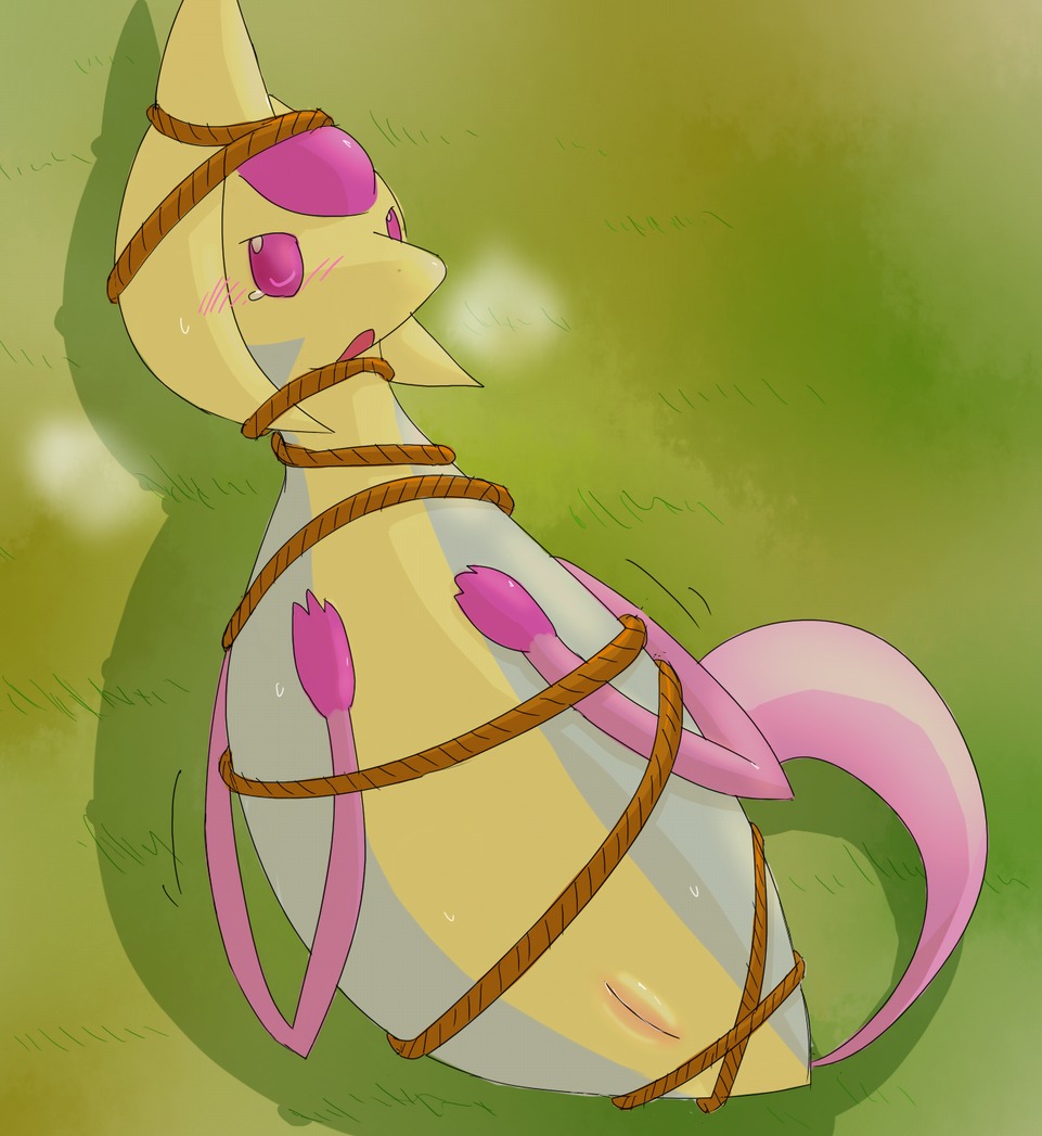 blush bound color cresselia female female_only nude pink_eyes pokemon pussy rule34 solo tagme vulva