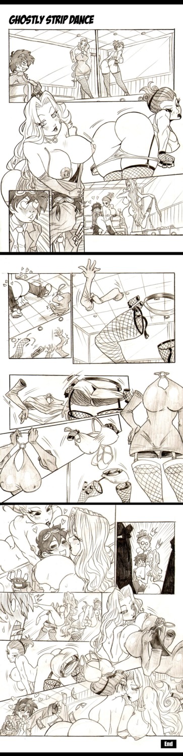 1boy 2girls april_spink big_breasts breasts comic coraline darkereve female ghost laika_studios lingerie male miriam_forcible monochrome possession rule34 tagme