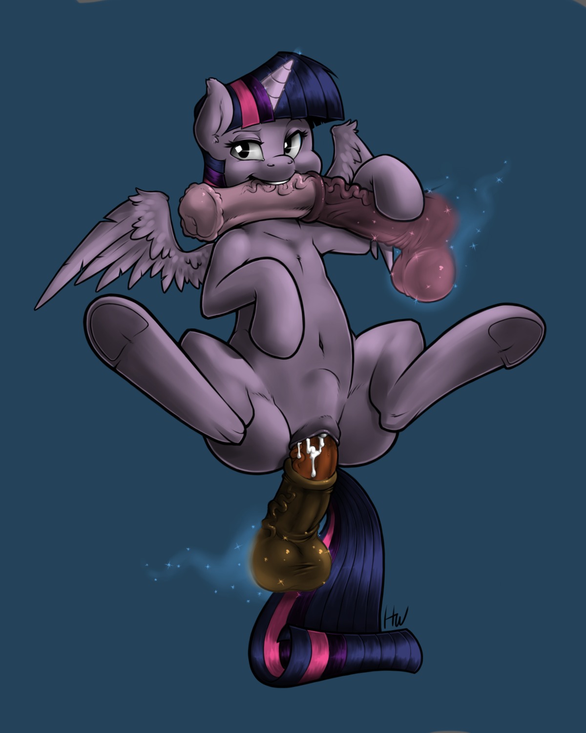 2013 4:5 abdominal_bulge animal_genitalia animal_penis balls blue_background bodily_fluids colored cum disembodied_penis e621 equid equine equine_genitalia equine_penis erection feathered_wings feathers female feral friendship_is_magic fur genital_fluids genitals group hair hasbro hi_res hooves horn looking_at_viewer magic male male/female male_penetrating mammal moonshine_(artist) multicolored_hair my_little_pony mythological_creature mythological_equine mythology navel oral penetration penis penis_bite purple_body purple_fur purple_hair sex simple_background solo_focus spread_legs spreading teeth twilight_sparkle_(mlp) two_tone_hair vaginal vaginal_penetration vein winged_unicorn wings zidanerfox