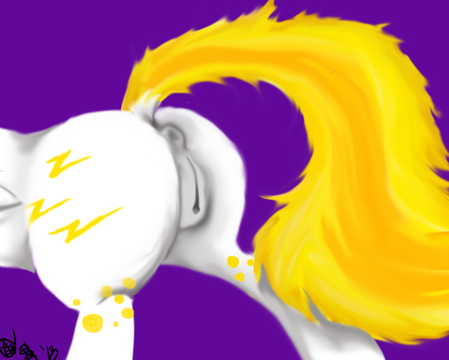 anus butt butt_shot close-up cutie_mark e621 equid equine female feral fur genitals hasbro hi_res horse lightning_chaser lightning_chaser_(character) mammal my_little_pony pony solo tail vulva white_body white_fur