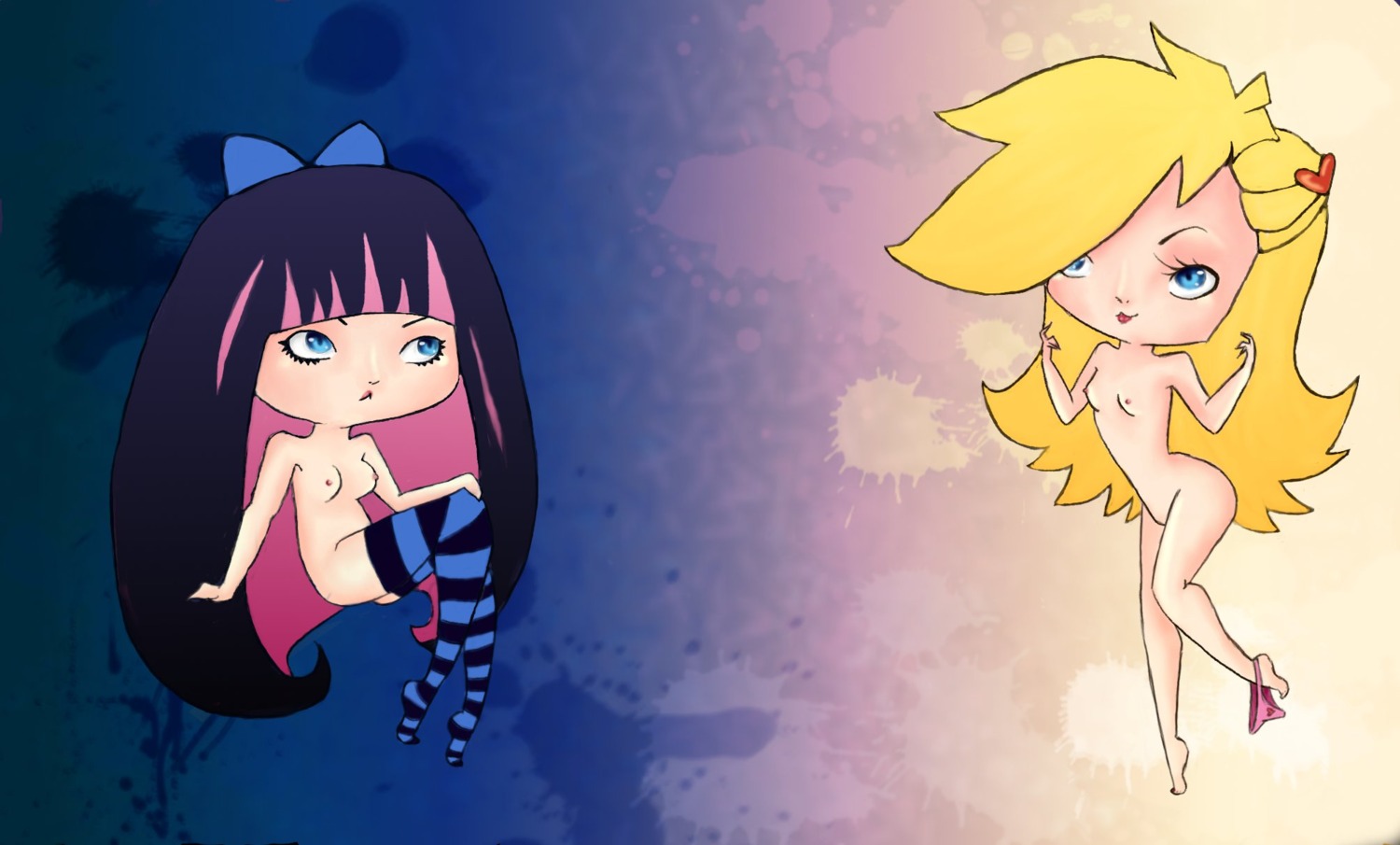 female panty_&amp;_stocking_with_garterbelt panty_anarchy rule34 stocking_anarchy tagme