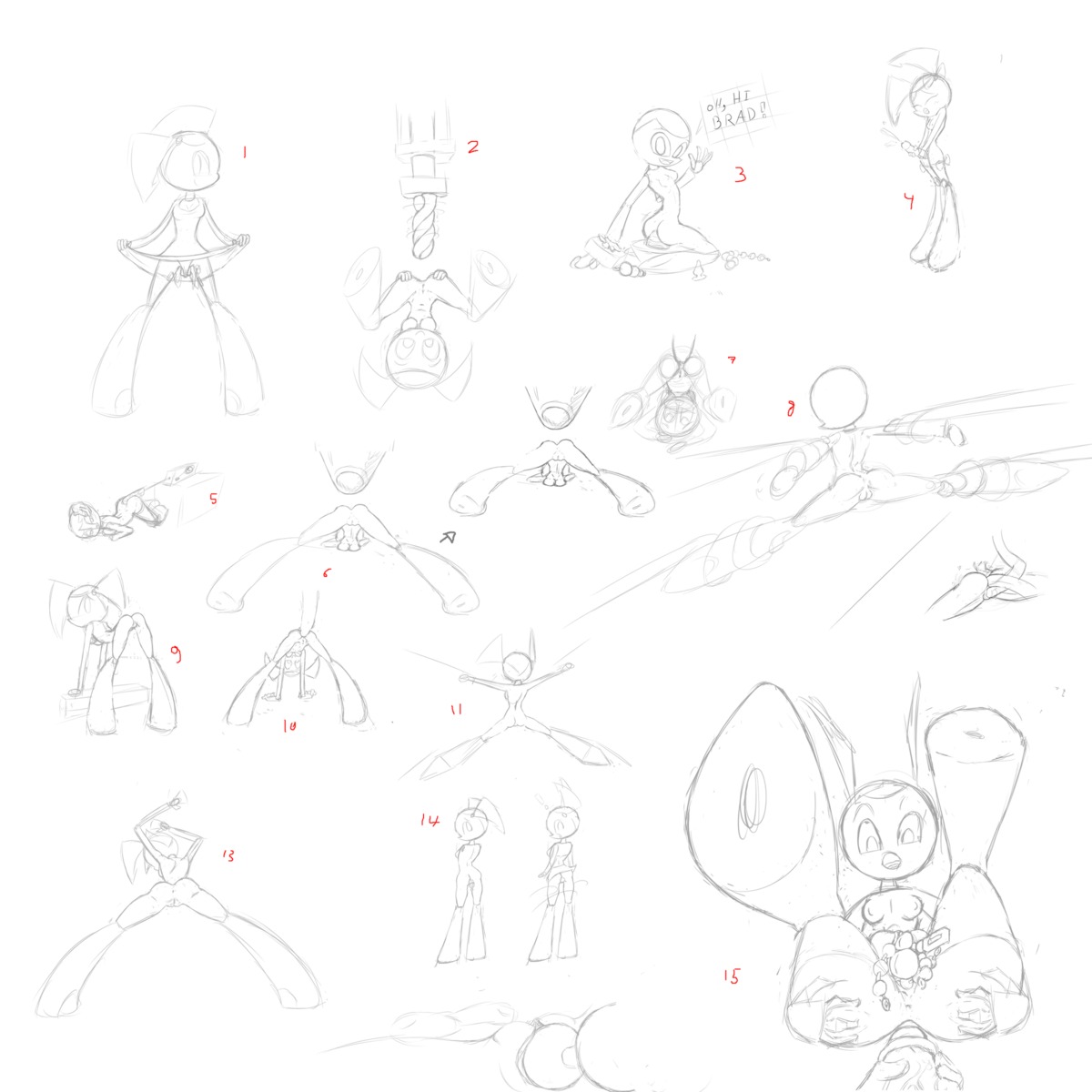 1:1 e621 female hair hi_res humanoid jenny_wakeman machine my_life_as_a_teenage_robot nickelodeon not_furry robot robot_humanoid sex_toy sketch solo velenor