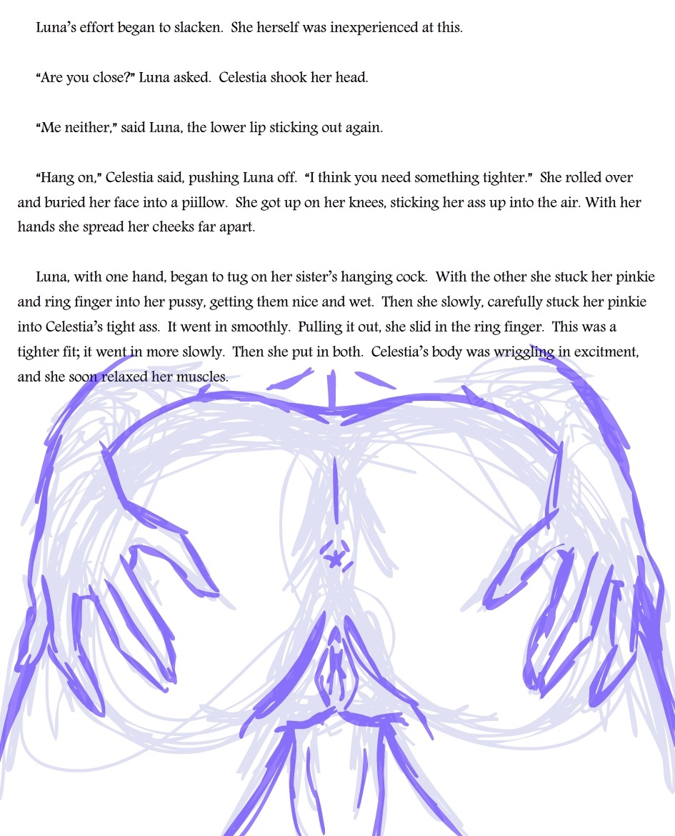 ass ass_grab friendship_is_magic from_behind futanari humanized incest intersex megasweet my_little_pony penis princess_celestia_(mlp) pussy rule34 straight_hair