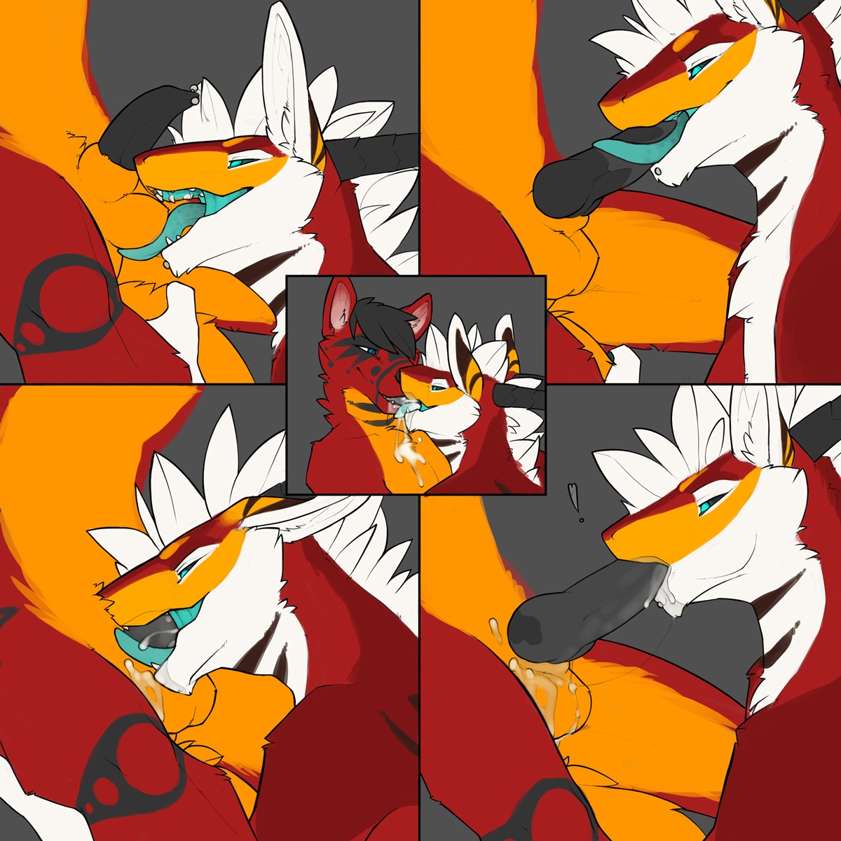 1:1 2011 adjot ball_lick balls blue_eyes bodily_fluids canid canine cum cum_in_mouth cum_inside cum_kiss deimos_(adjot) dragon duo e621 ears_down ears_up erection facial_piercing fellatio french_kissing fur furred_dragon furred_scalie genital_fluids genital_piercing genitals half-erect hi_res horn kissing knot licking lip_piercing male male/male male_penetrated male_penetrating male_penetrating_male mammal messy mythological_creature mythological_scalie mythology oral oral_penetration penetration penile penis penis_in_mouth penis_lick penis_piercing piercing pivoted_ears prince_albert_piercing saliva scalie sex snowballing tail tongue tongue_out tongue_out_fellatio whiskers williamca