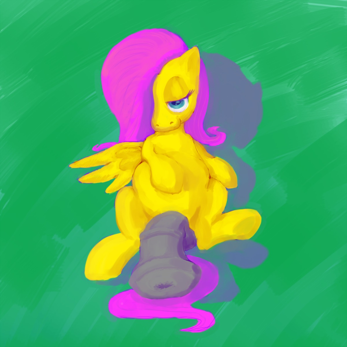 animal_genitalia animal_penis equine feral fluttershy_(mlp) friendship_is_magic futanari hasbro horse horsecock intersex my_little_pony pegasus penis pony rule34 smooth_skin tagme