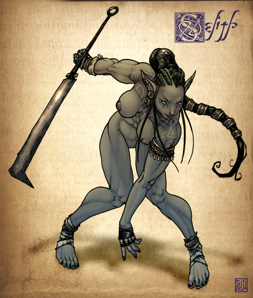 dark-skinned_female dark_skin female lineage orc orc_female rule34 solo solo_female tagme