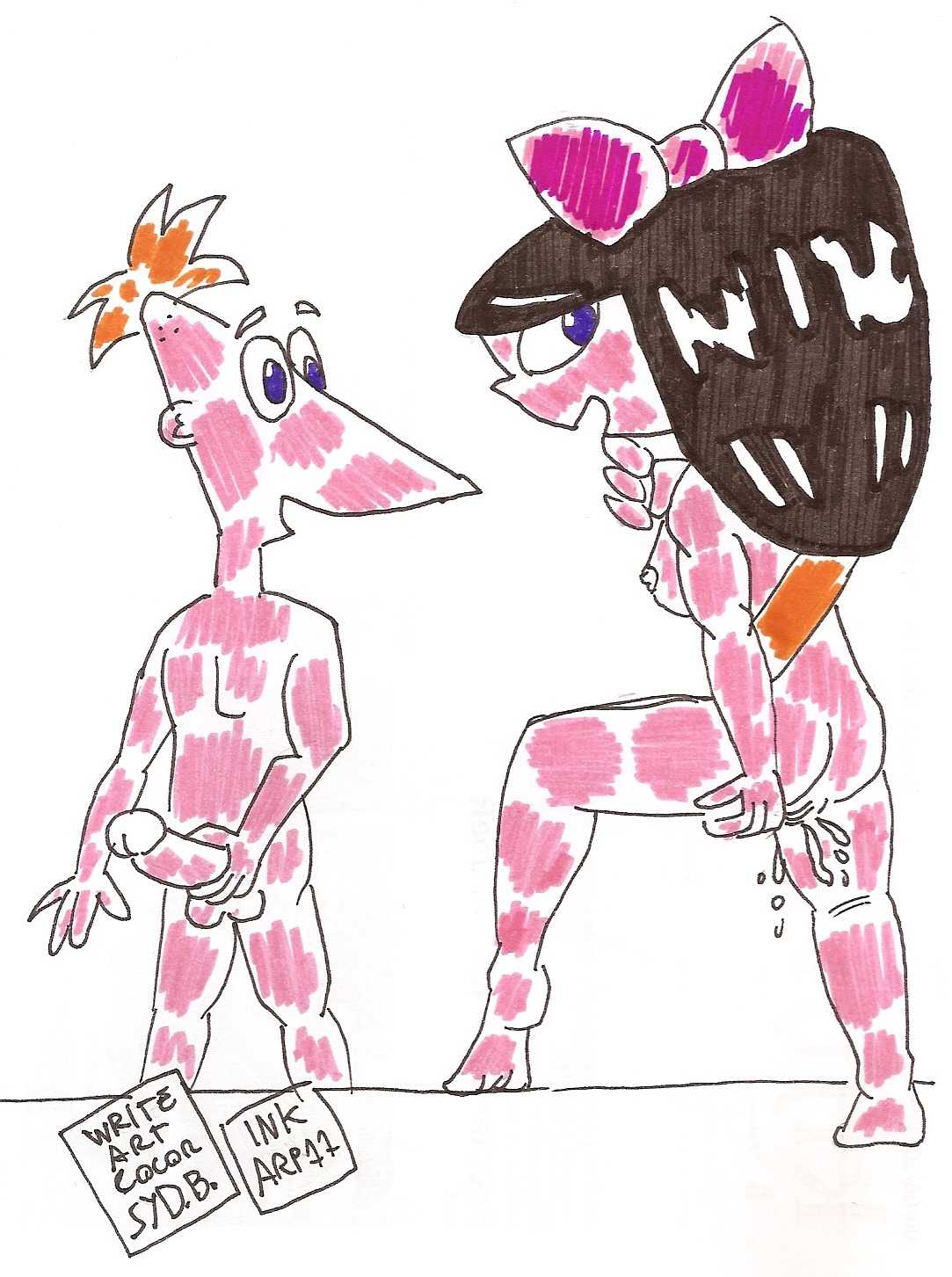 arp bad_anatomy disney female human isabella_garcia-shapiro male penis phineas_and_ferb phineas_flynn rule34 syd.b.