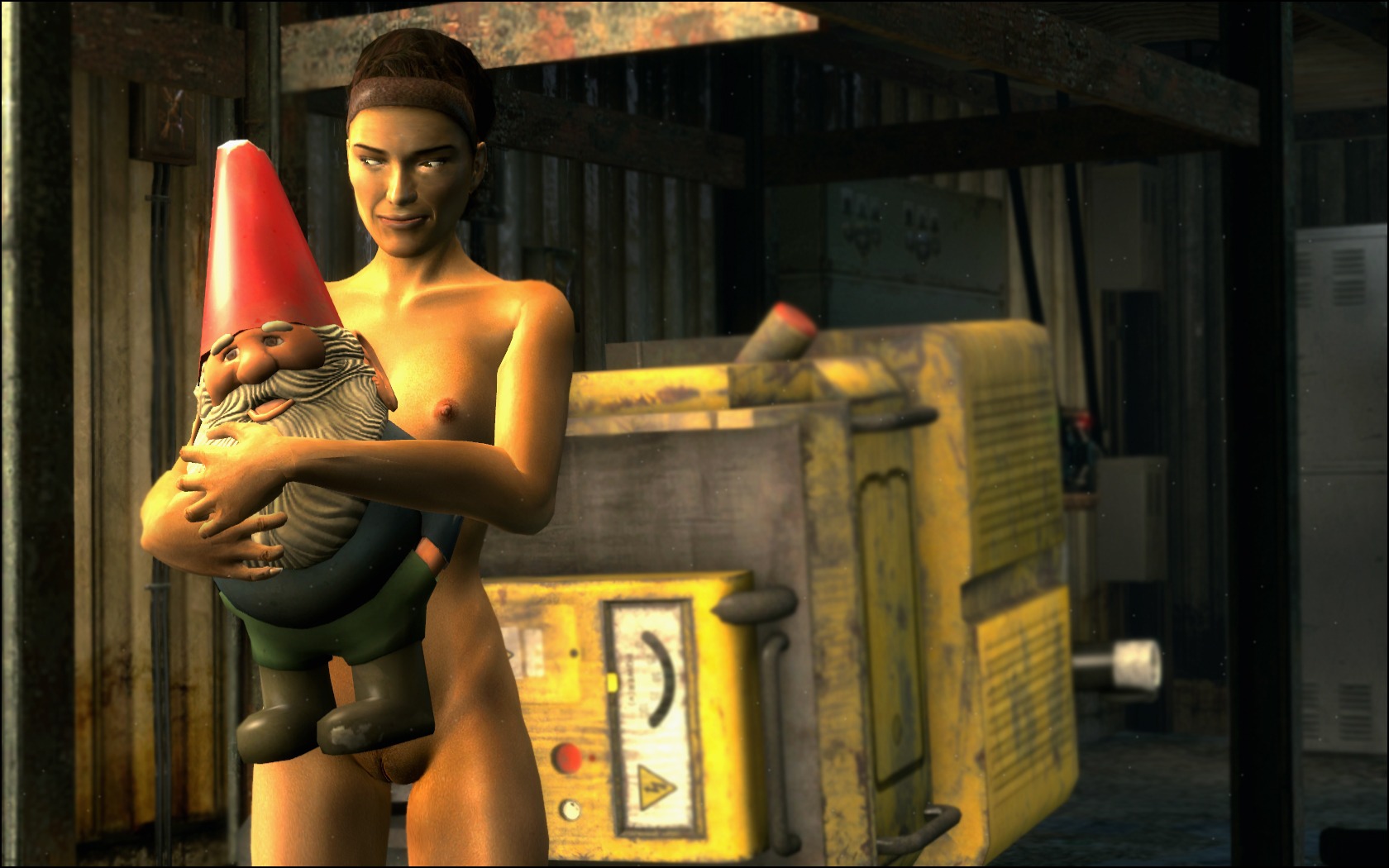 1girls 3d alyx_vance completely_naked completely_nude crossover female female_only garden_gnome garry's_mod gnome_chompski half-life_(series) half-life_2 hertzel human human_female human_only left_4_dead_(series) left_4_dead_2 nude nude_female rule34 solo