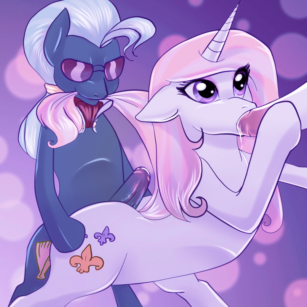 1:1 bodily_fluids butt cum cutie_mark digital_media_(artwork) drooling duo_focus e621 earth_pony equid equine erection eyewear fellatio female feral fleur_de_lis_(mlp) friendship_is_magic genital_fluids genitals glasses group hair hasbro hoity_toity_(mlp) horn horse hot_dogging intraspecies like_a_boss long_hair male male/female mammal multicolored_hair my_little_pony mythological_creature mythological_equine mythology oral oral_penetration penetration penile penis pony purple_eyes rubbing saliva sex spread_legs spreading unicorn unknown_artist
