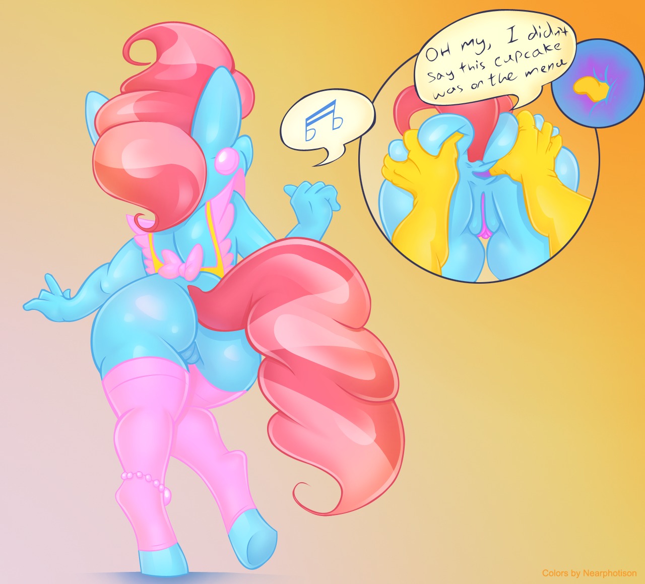 anal anal_fingering anthro anthrofied anus big_butt biped butt duo e621 ear_piercing earth_pony english_text equid equine female fingering fingering_partner friendship_is_magic genitals hair hasbro horse mammal mrs._cake_(mlp) multicolored_hair multiple_scenes my_little_pony penetration piercing pony sex solo tail text two_tone_hair vulva zinnthos