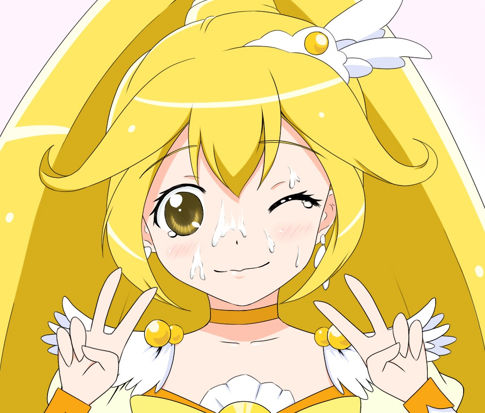 clothing cum cure_peace female magical_girl mokkin precure pretty_cure rule34 smile_precure tagme yayoi_kise