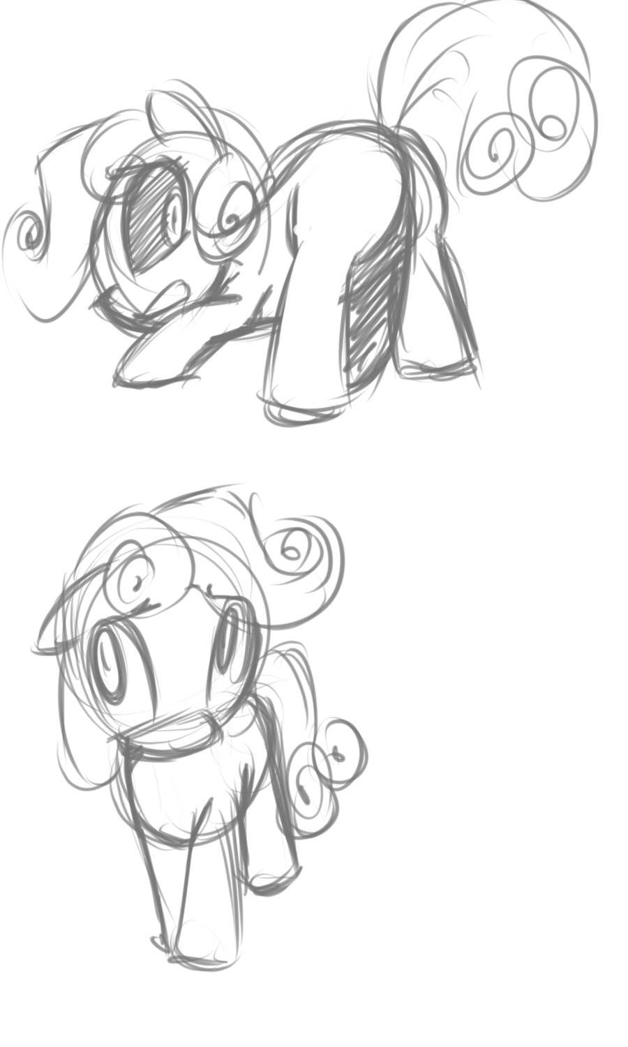 equine female feral florecentmoo friendship_is_magic hair_on_head horse my_little_pony pony rule34 sweetie_belle_(mlp) tagme unicorn